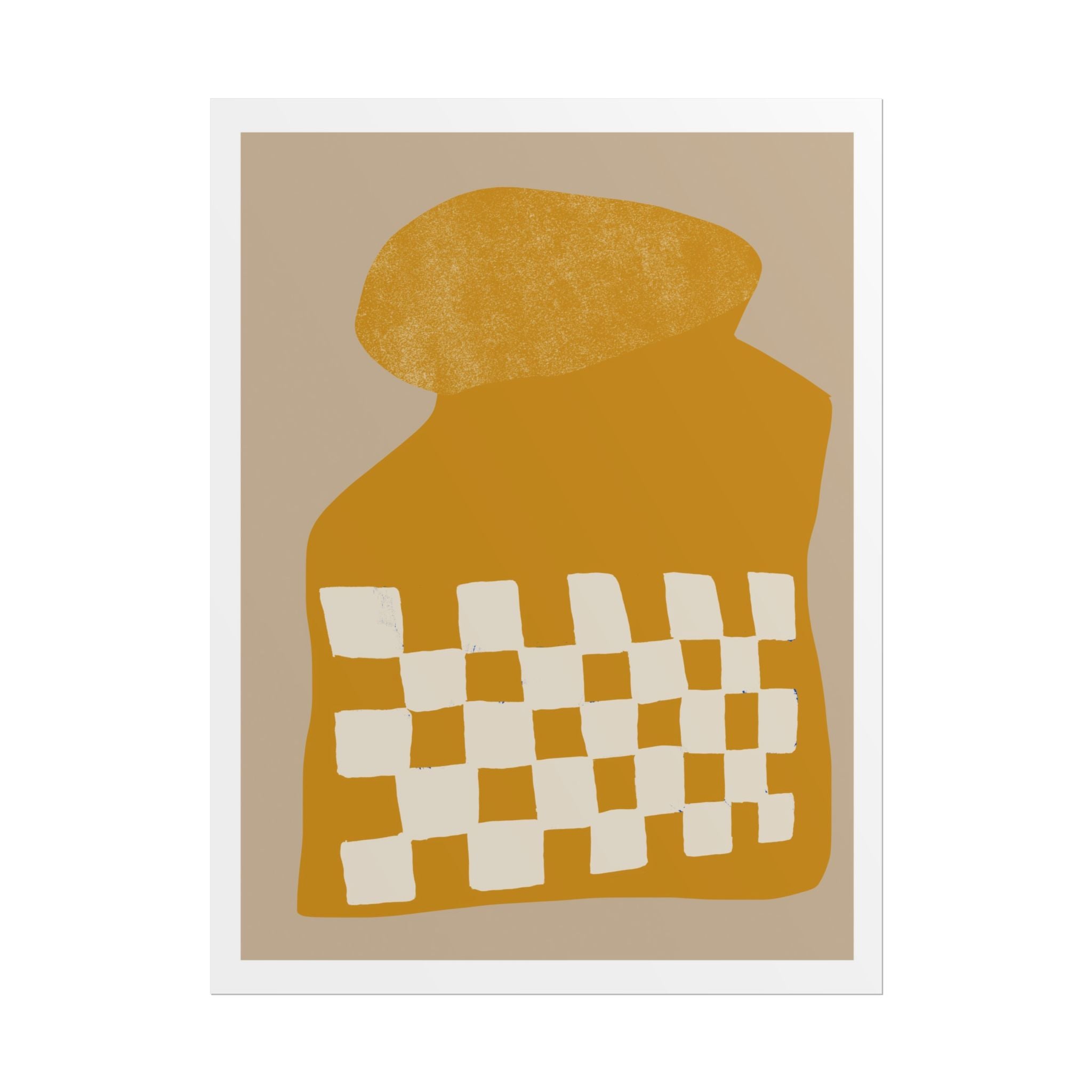 Golden Mosaic Bloom - Poster