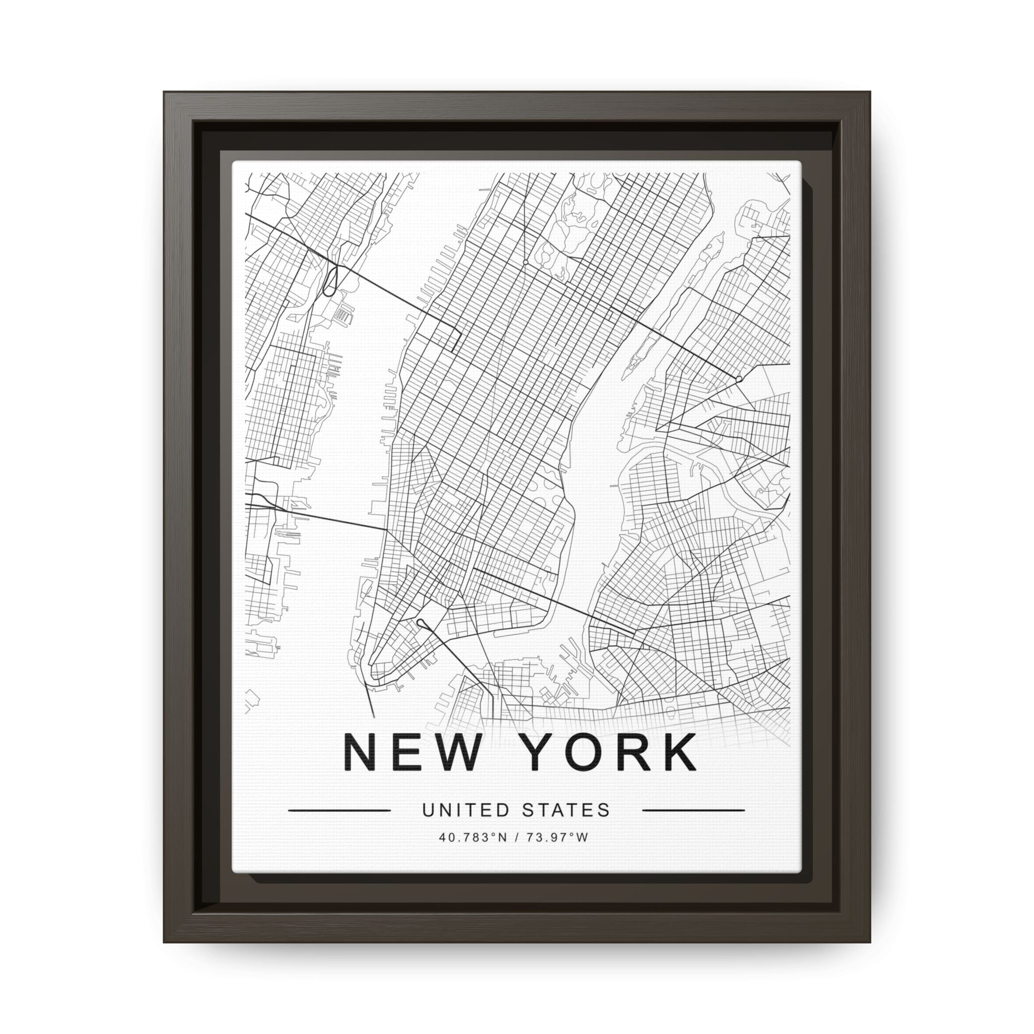 Metropolitan Gridline Reverie - Framed