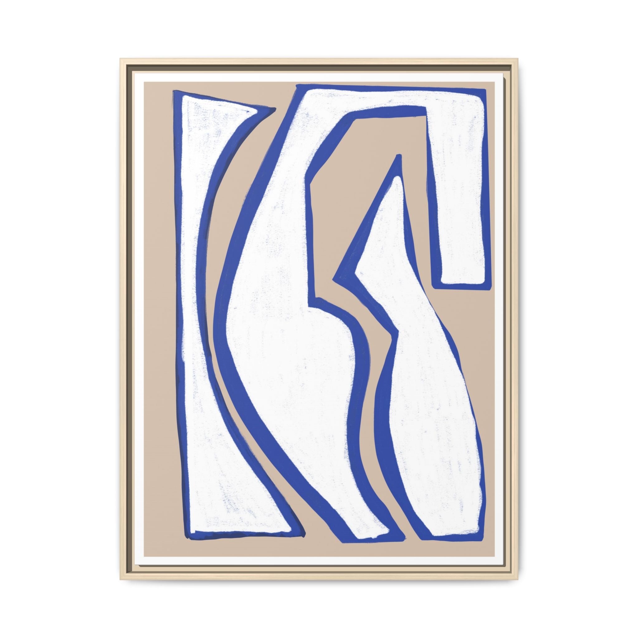 Cobalt Form Continuum - Framed