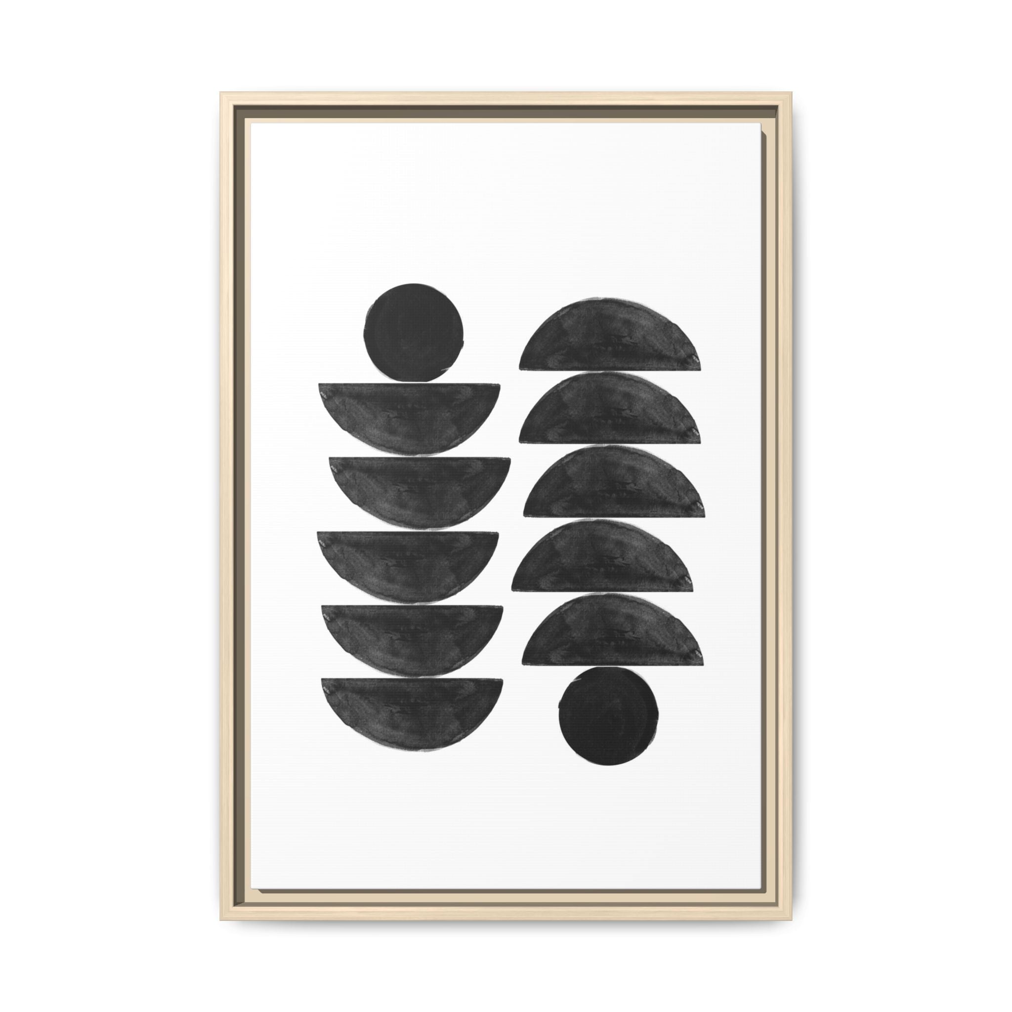 Obsidian Balance Echoes - Framed