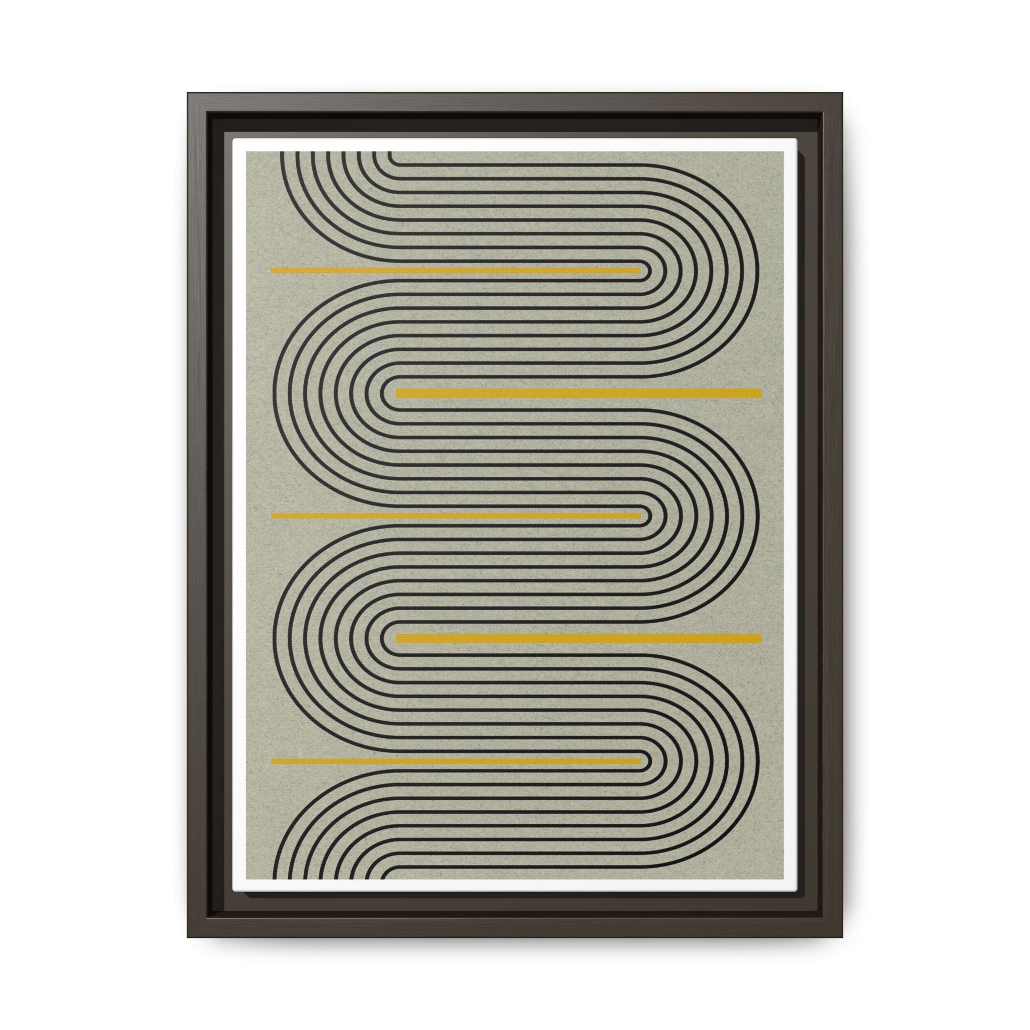 Golden Current Geometry - Framed