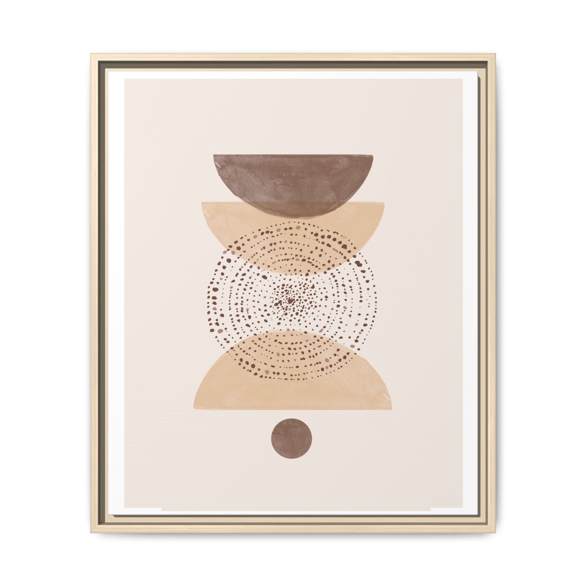 Terracotta Orbit Balance - Framed