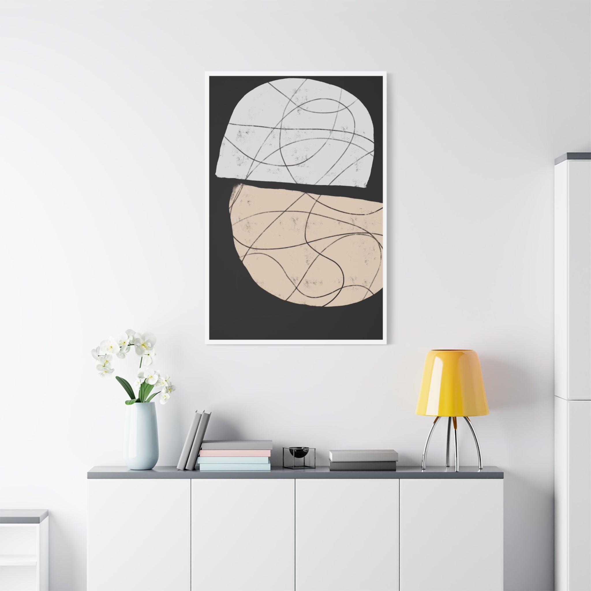 Nocturne Orbit Lines - Canvas