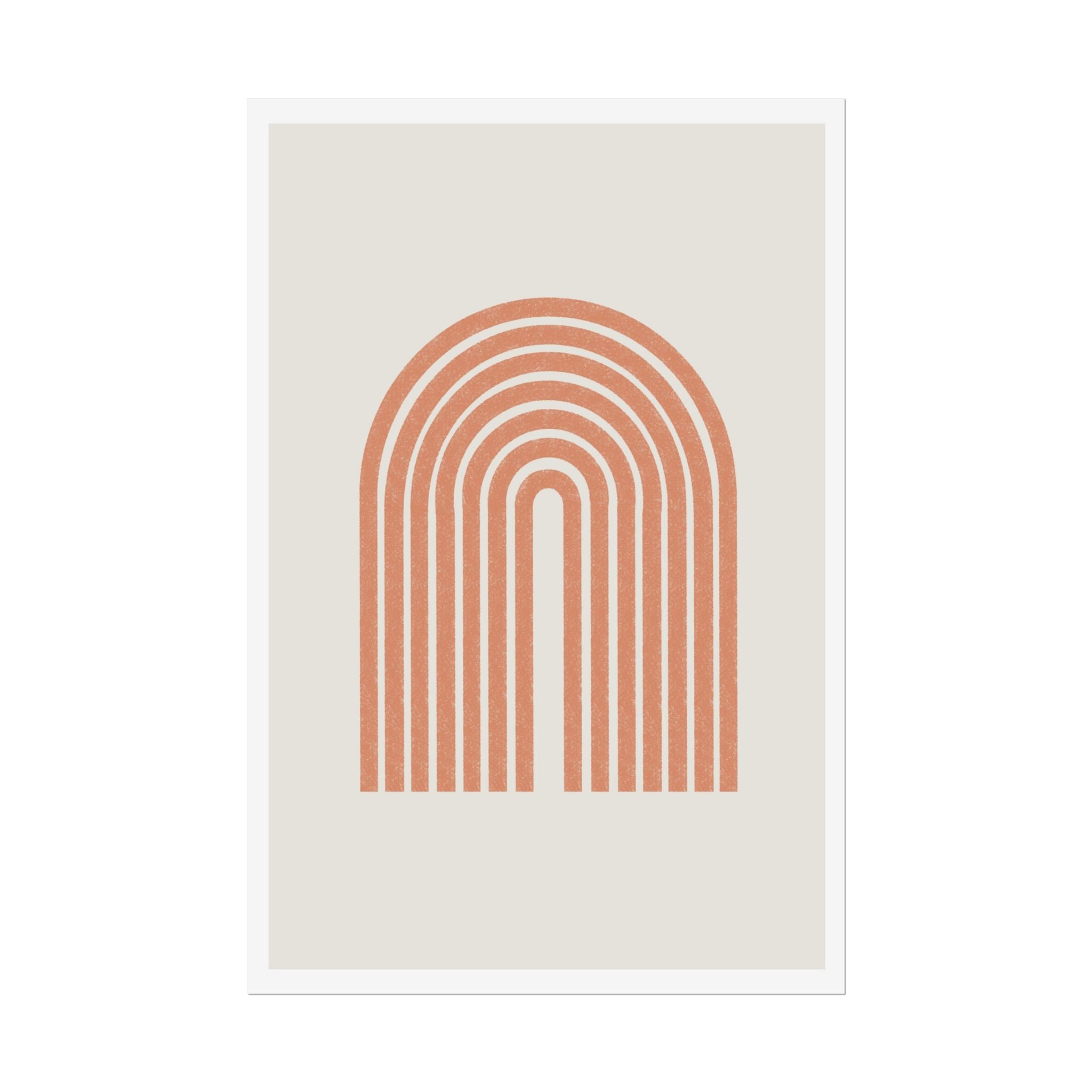 Terracotta Arc Whisper - Poster