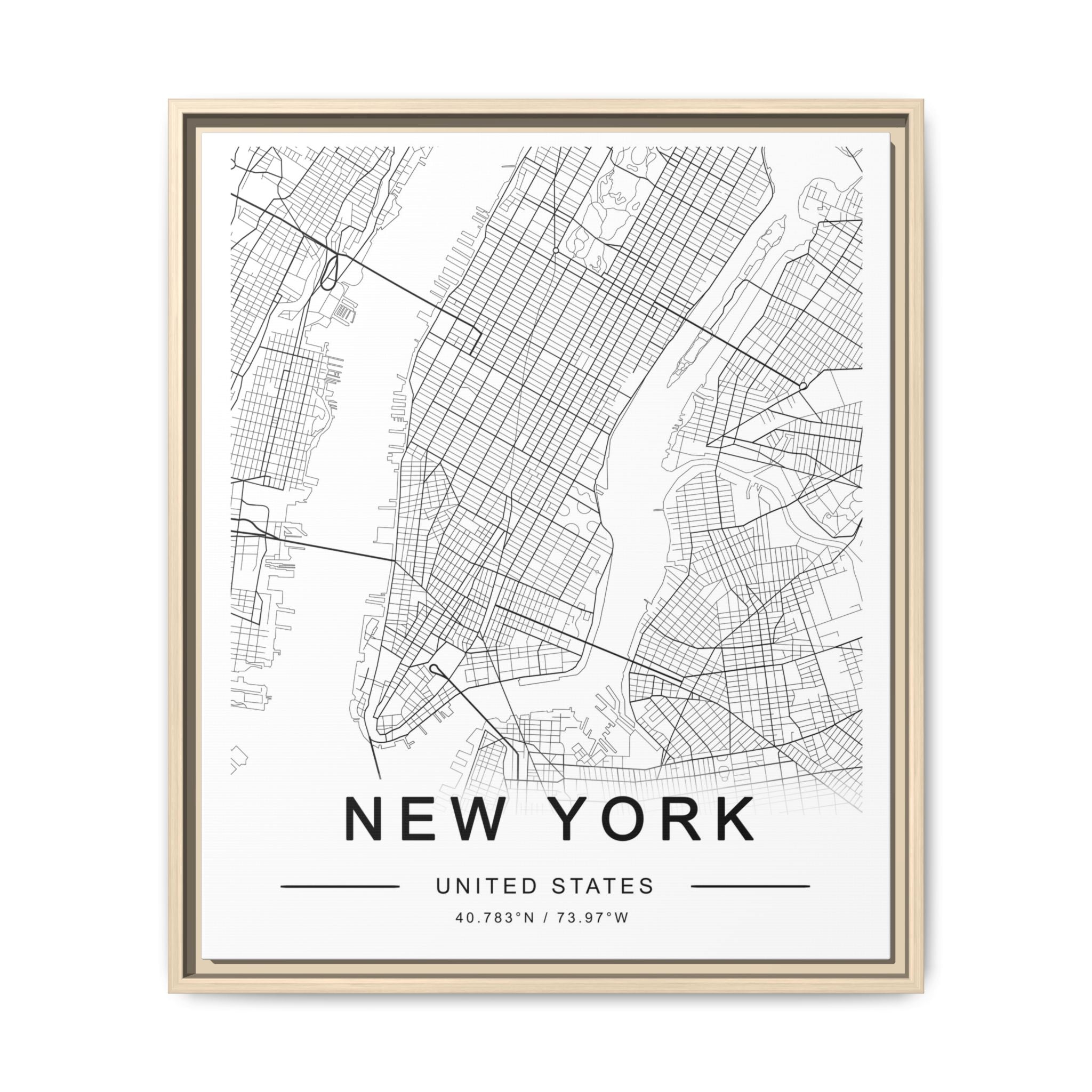 Metropolitan Gridline Reverie - Framed