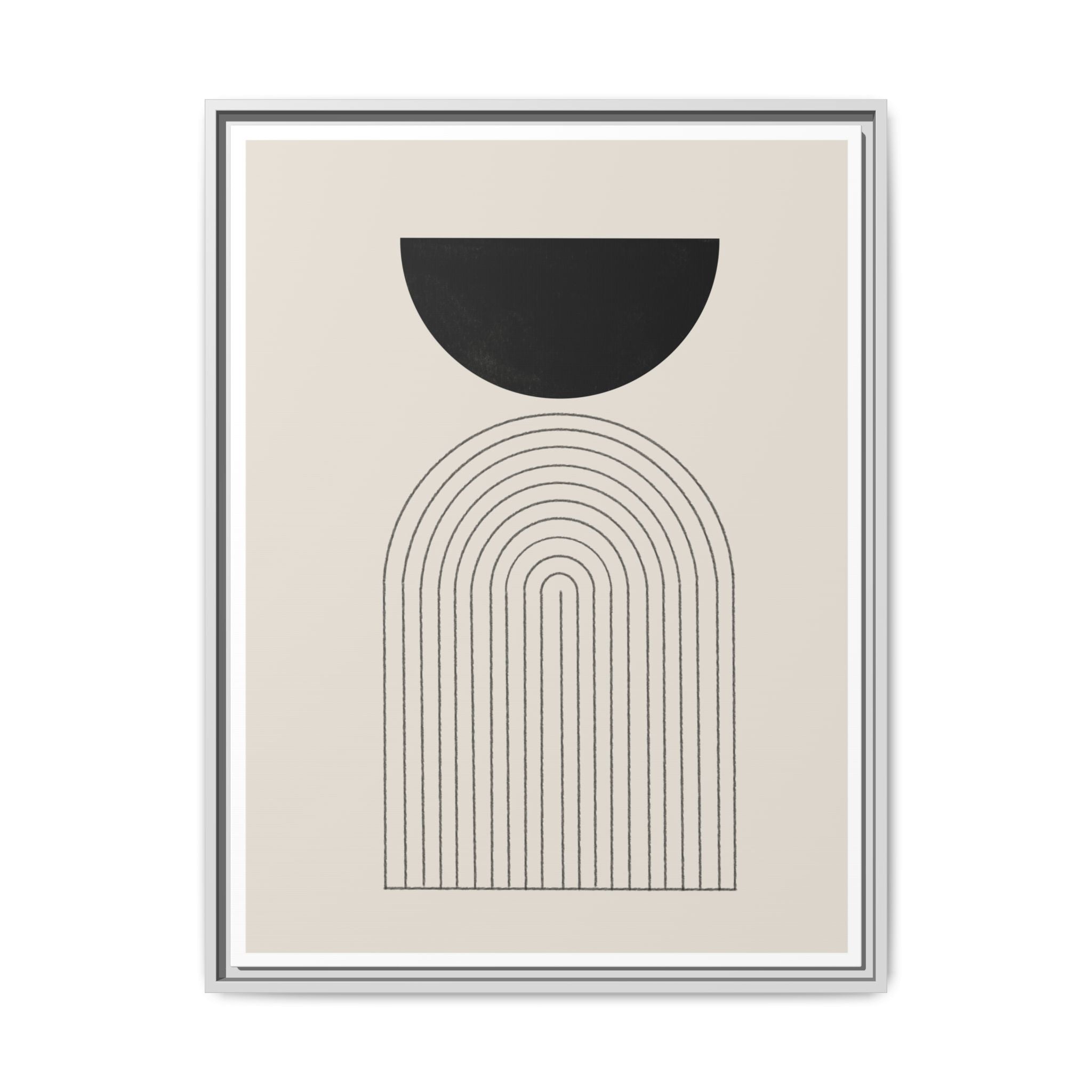 Midnight Portal Lines - Framed