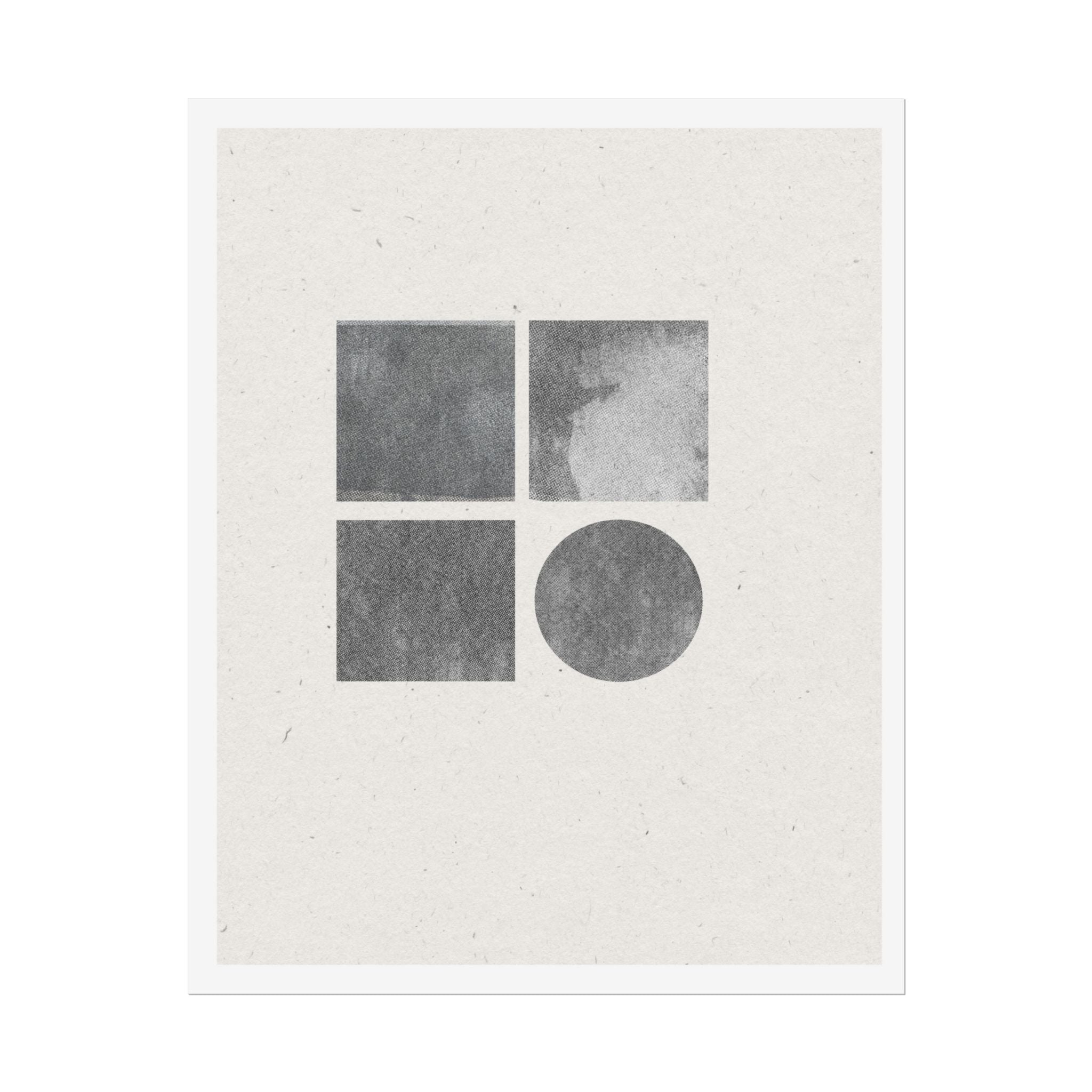 Muted Geometry Quartet - Poster