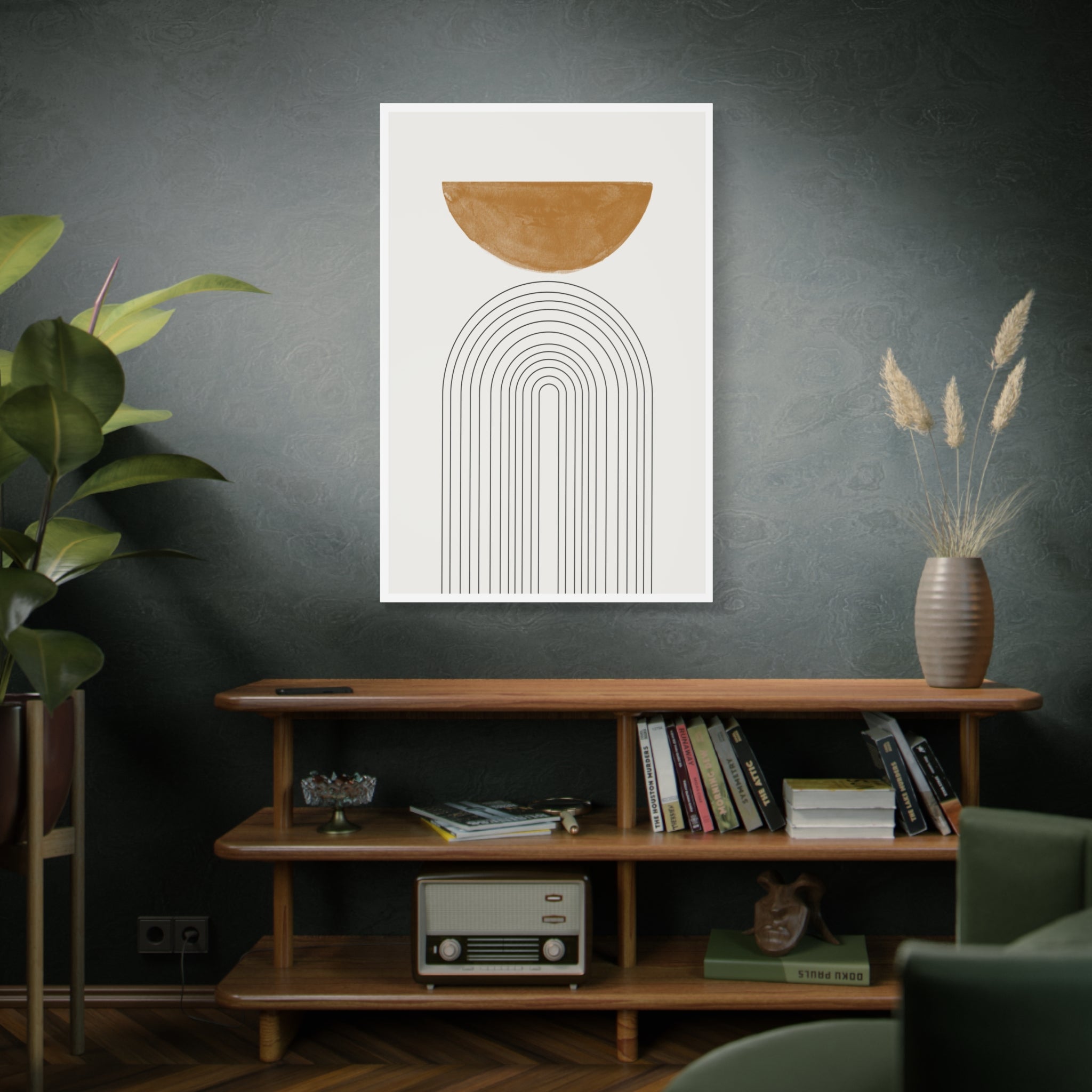 Ochre Horizon Passage - Canvas