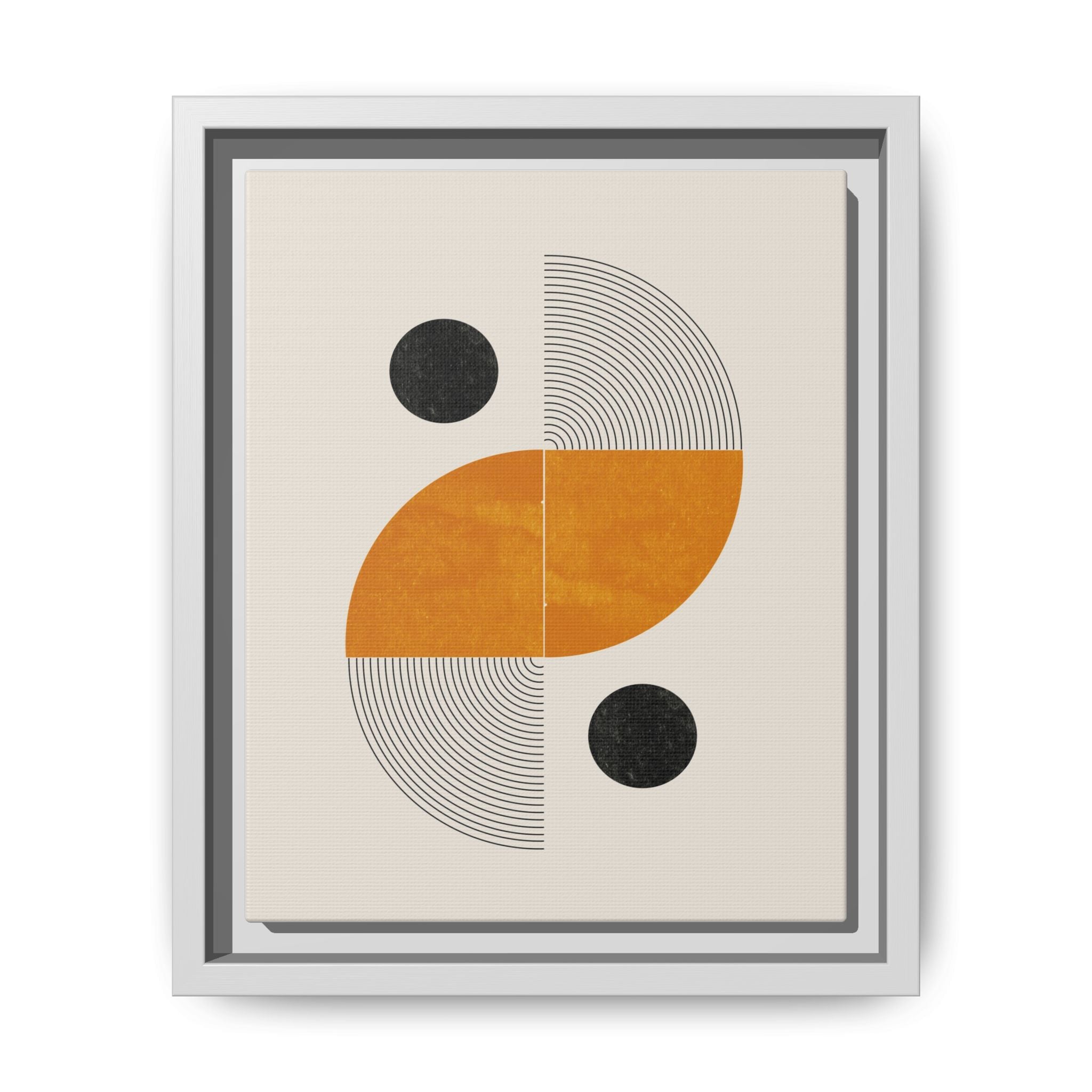 Amber Orbit Balance - Framed
