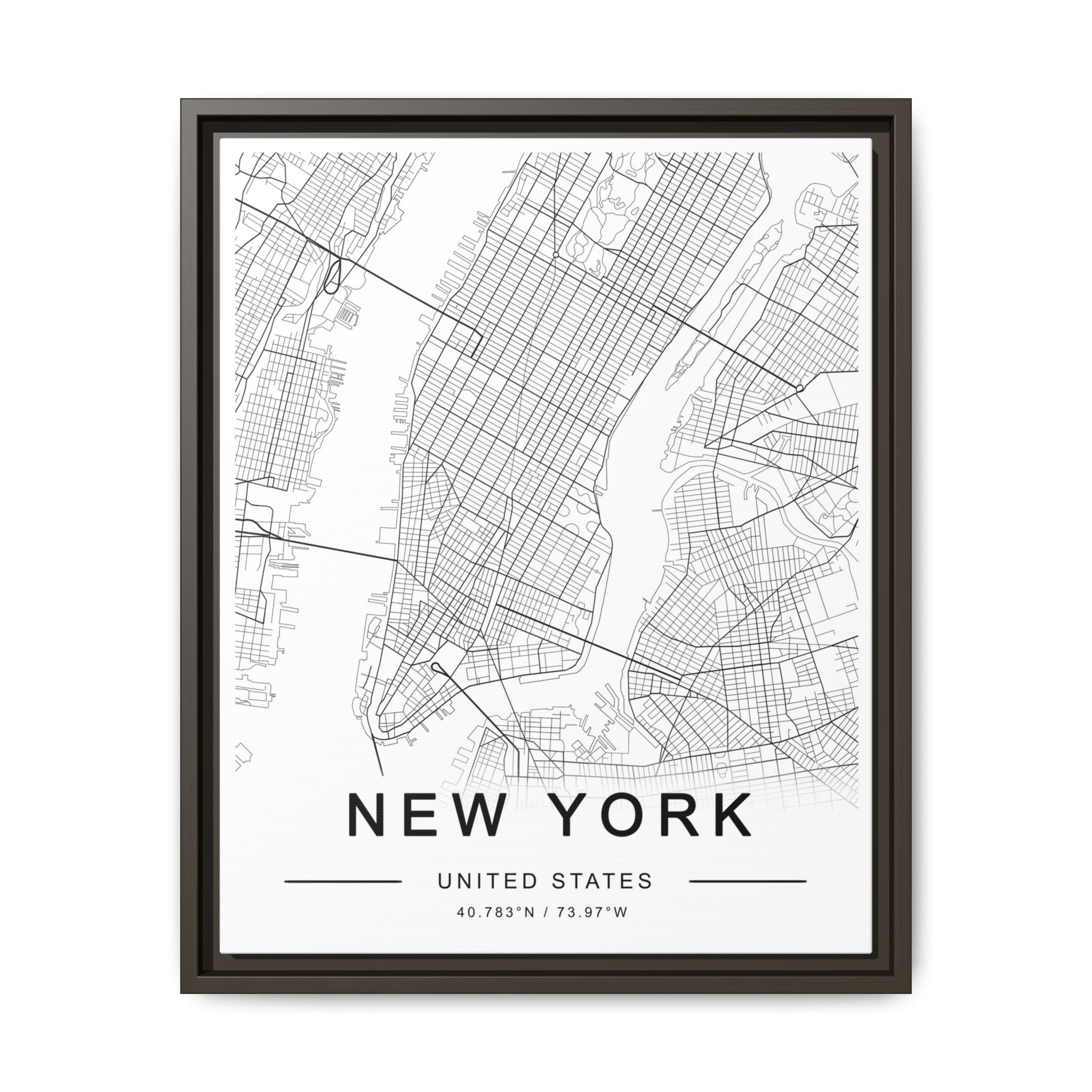 Metropolitan Gridline Reverie - Framed