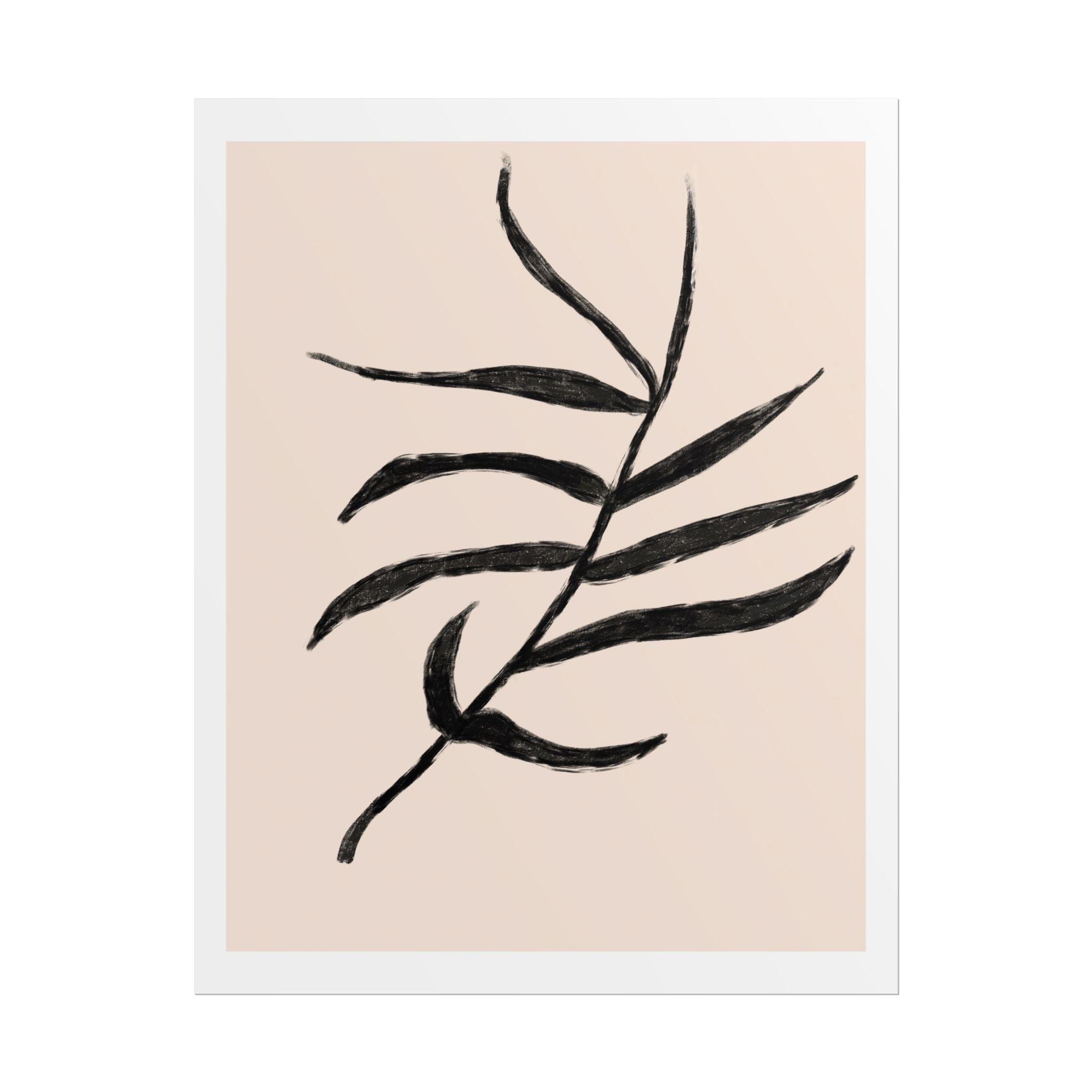 Ebony Frond Drift - Poster