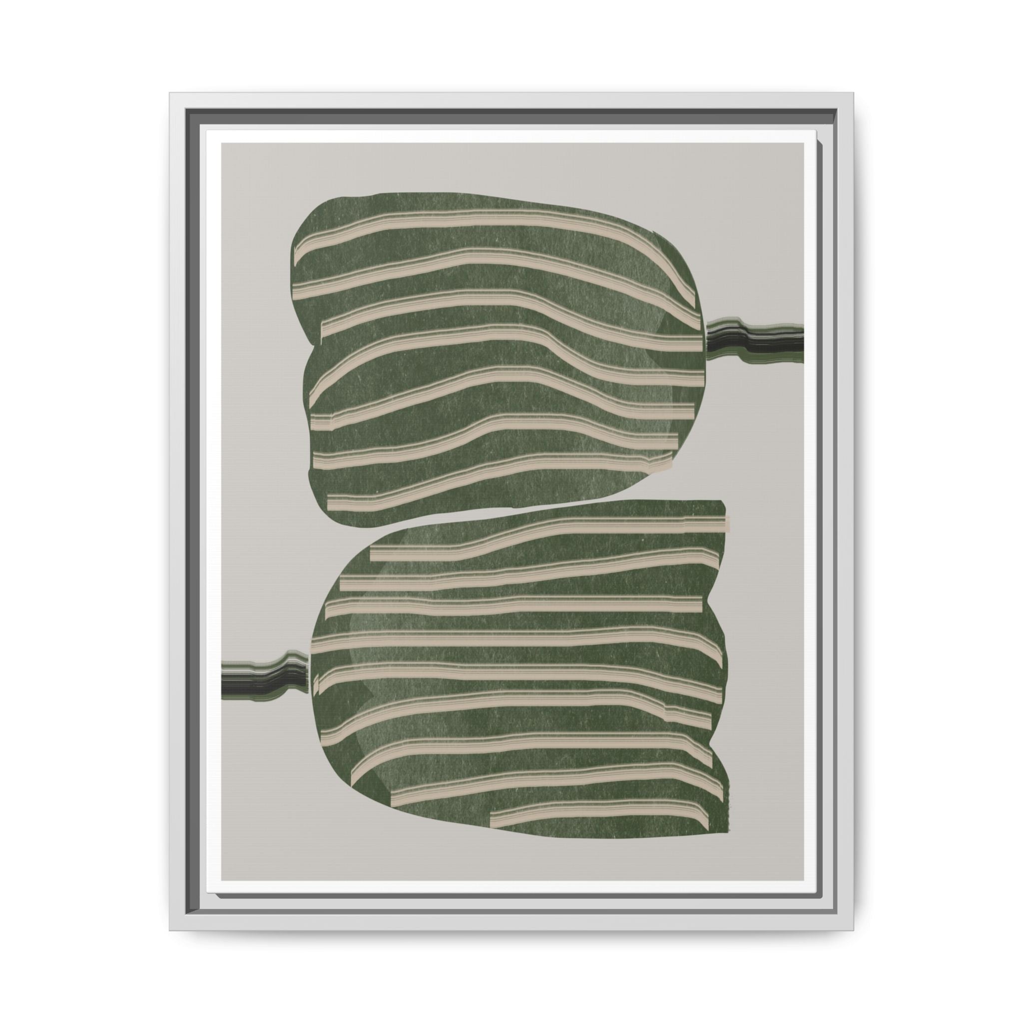 Verdant Echo Layers - Framed