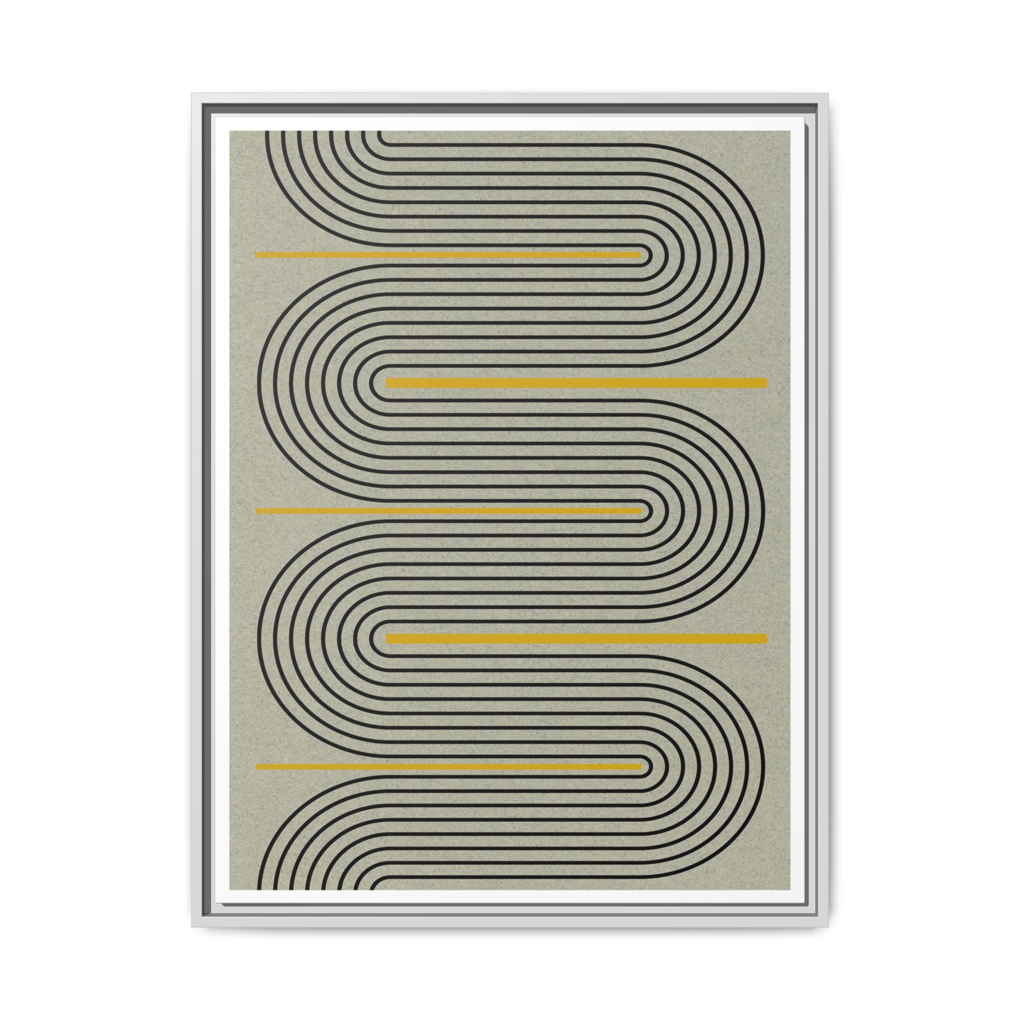 Golden Current Geometry - Framed