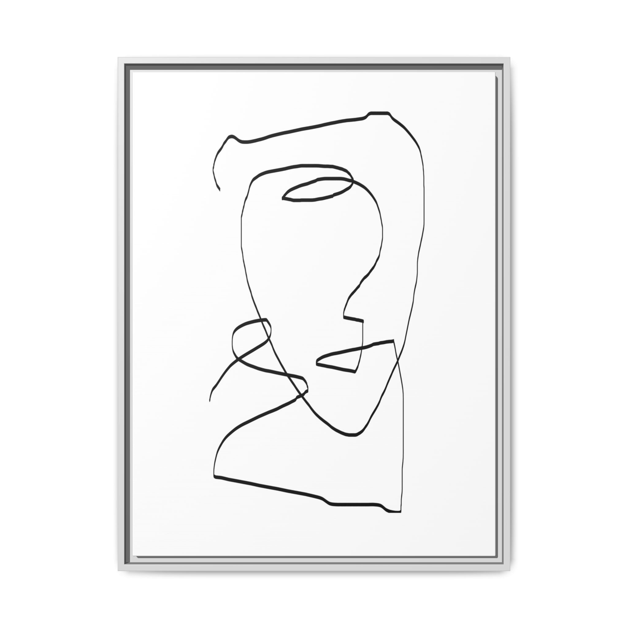 Silent Contour Reverie - Framed