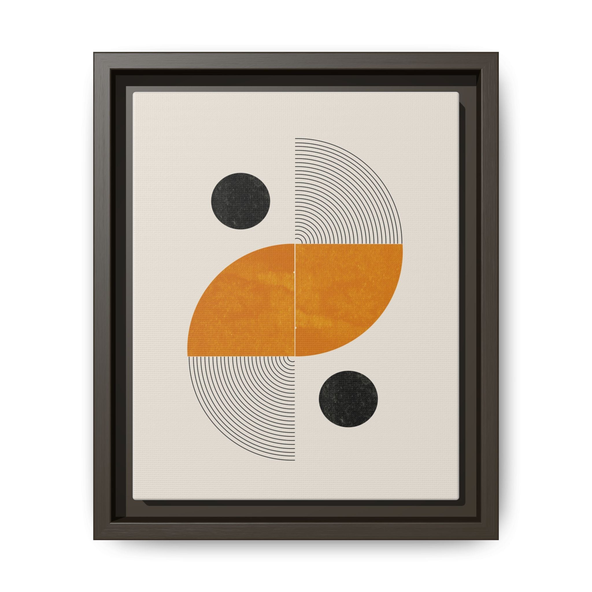 Amber Orbit Balance - Framed