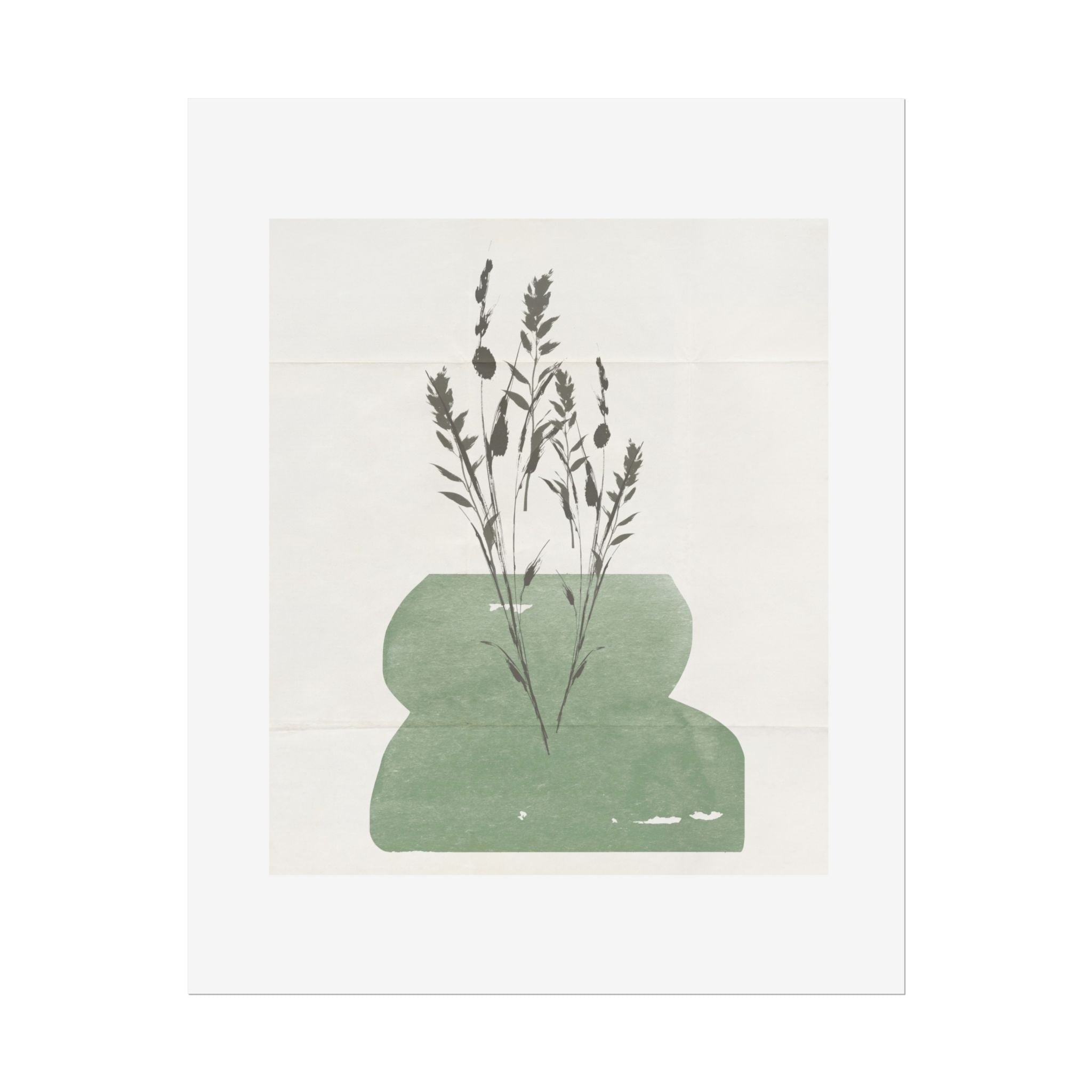 Sage Meadow Silhouette - Poster