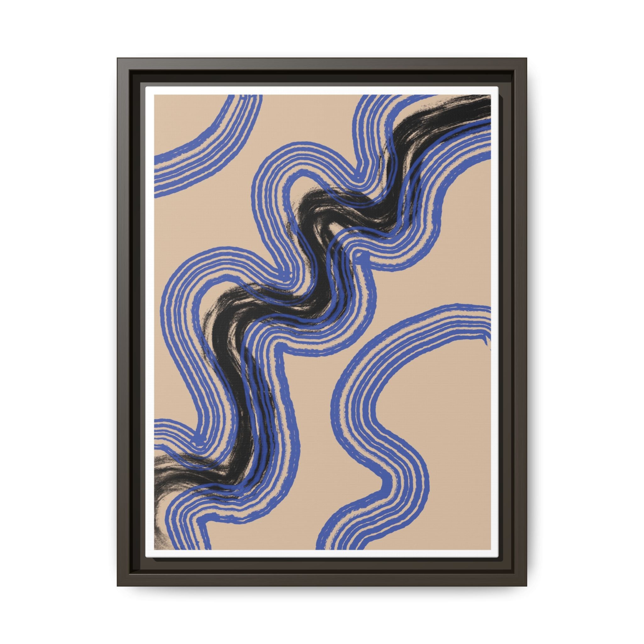 Indigo Rhythm Passage - Framed