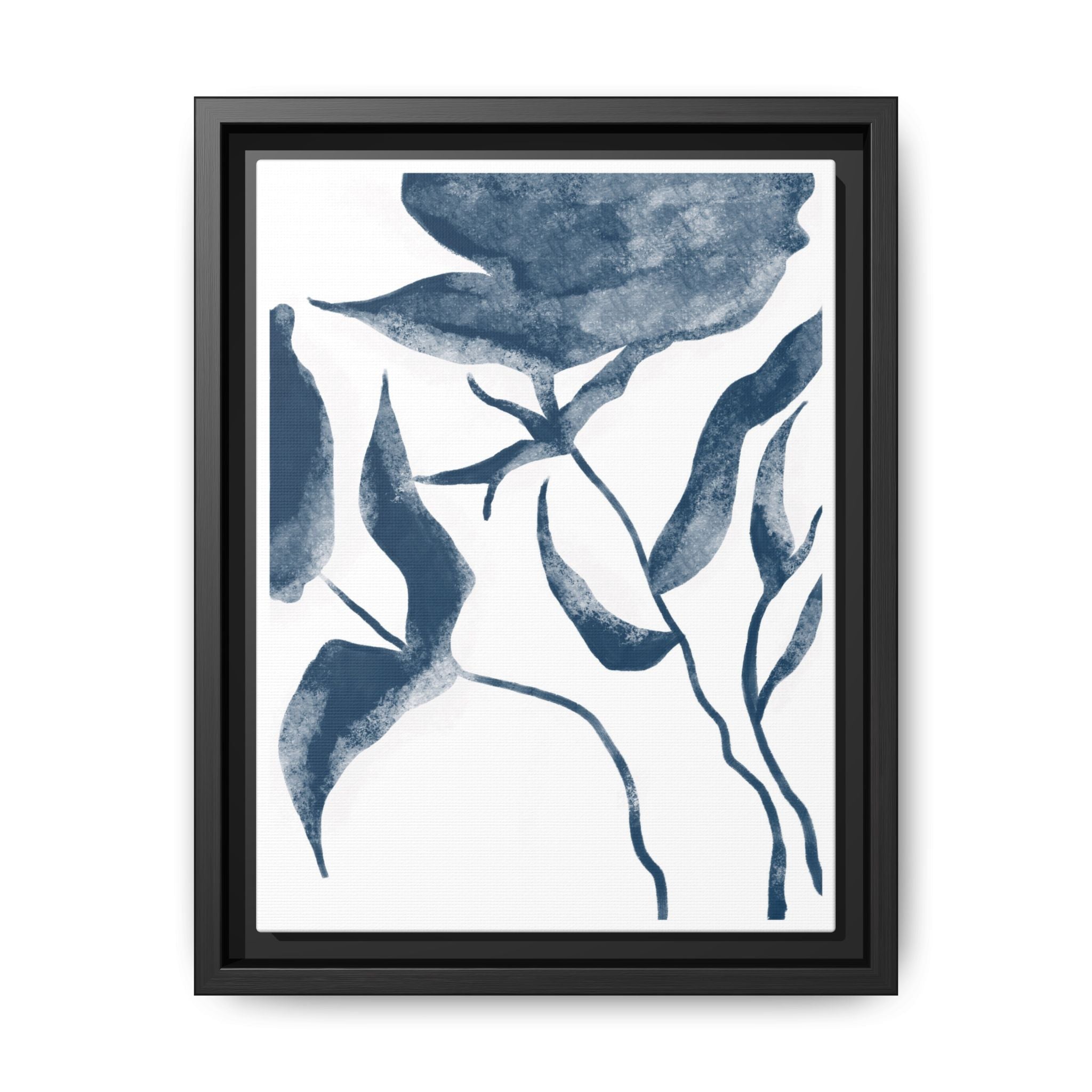 Indigo Bloom Reverie - Framed