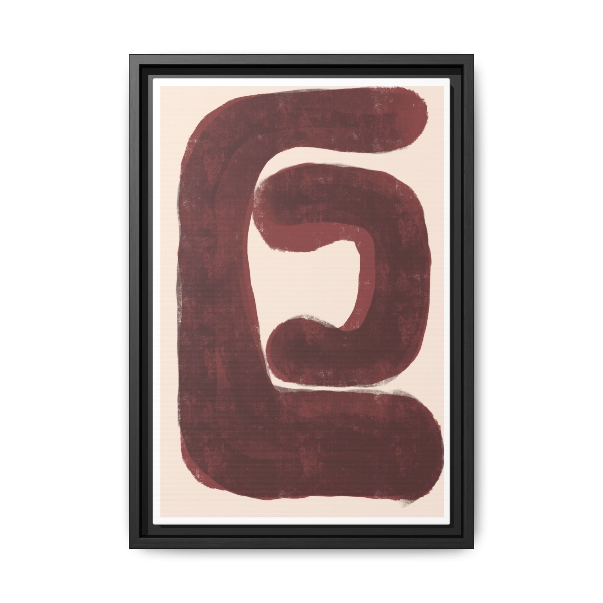 Burgundy Echo Form - Framed