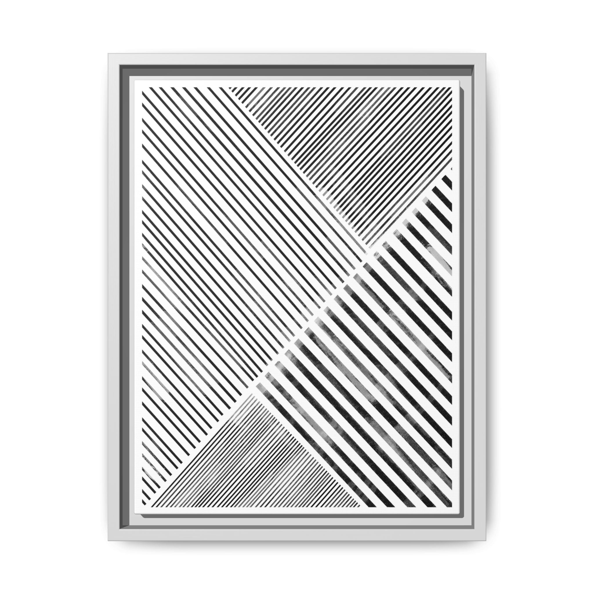 Monochrome Motion Angles - Framed