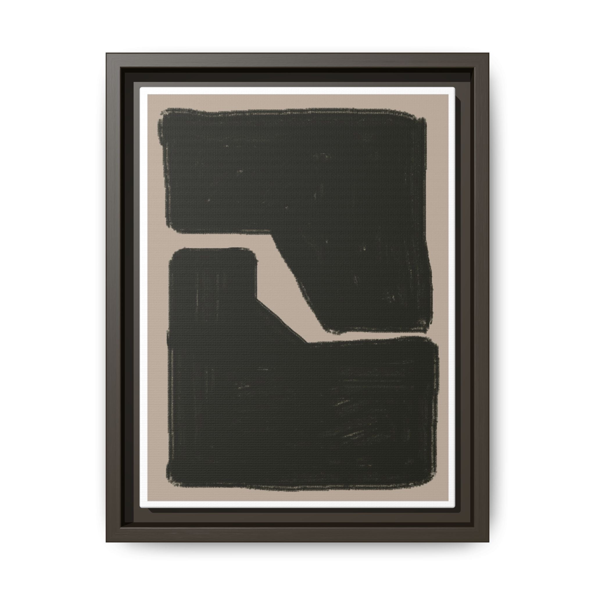 Midnight Geometry Passage - Framed