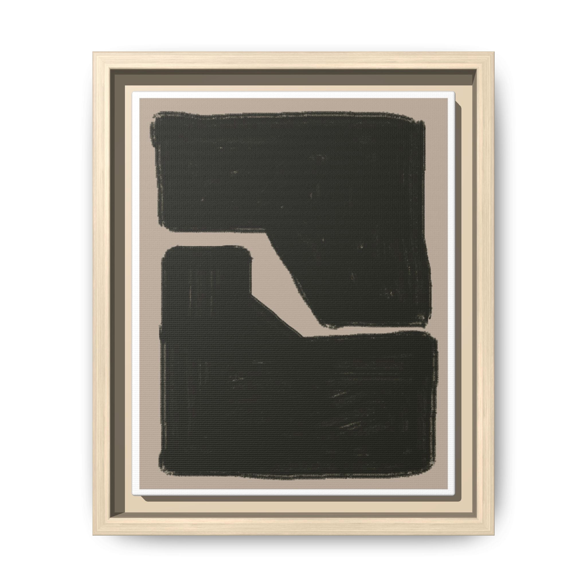Midnight Geometry Passage - Framed