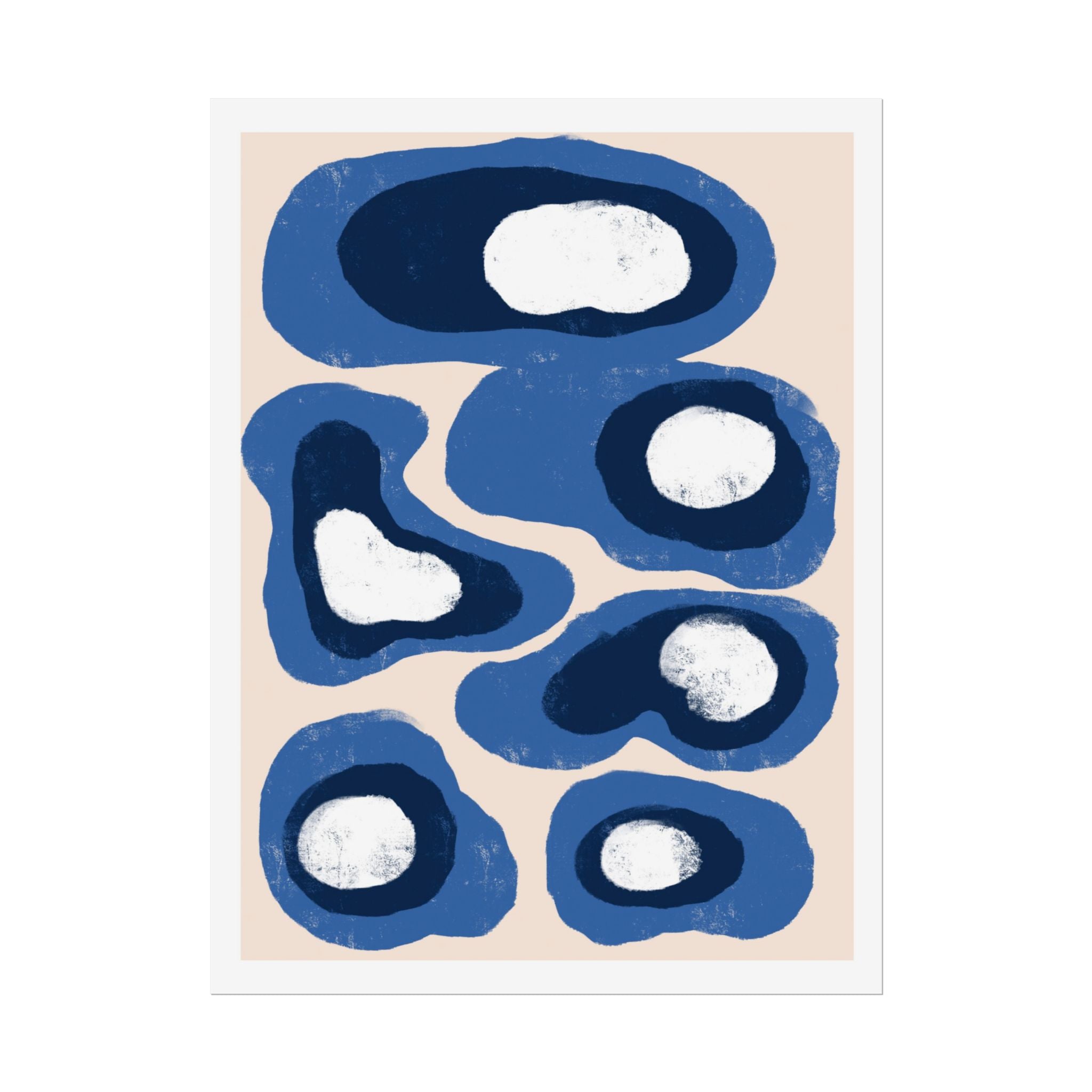 Indigo Orbit Mosaic - Poster