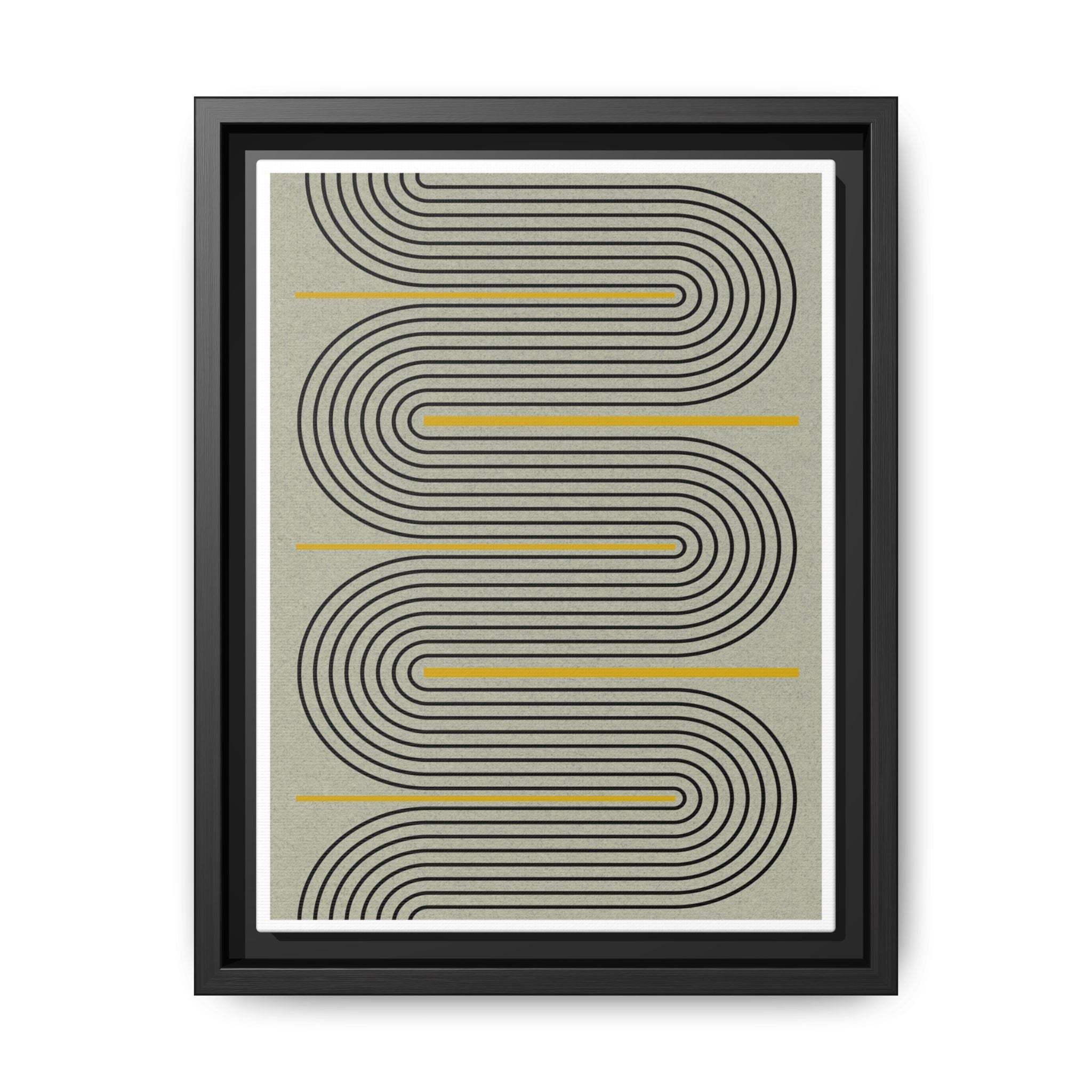 Golden Current Geometry - Framed