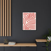 Coral Drift Pathways - Framed