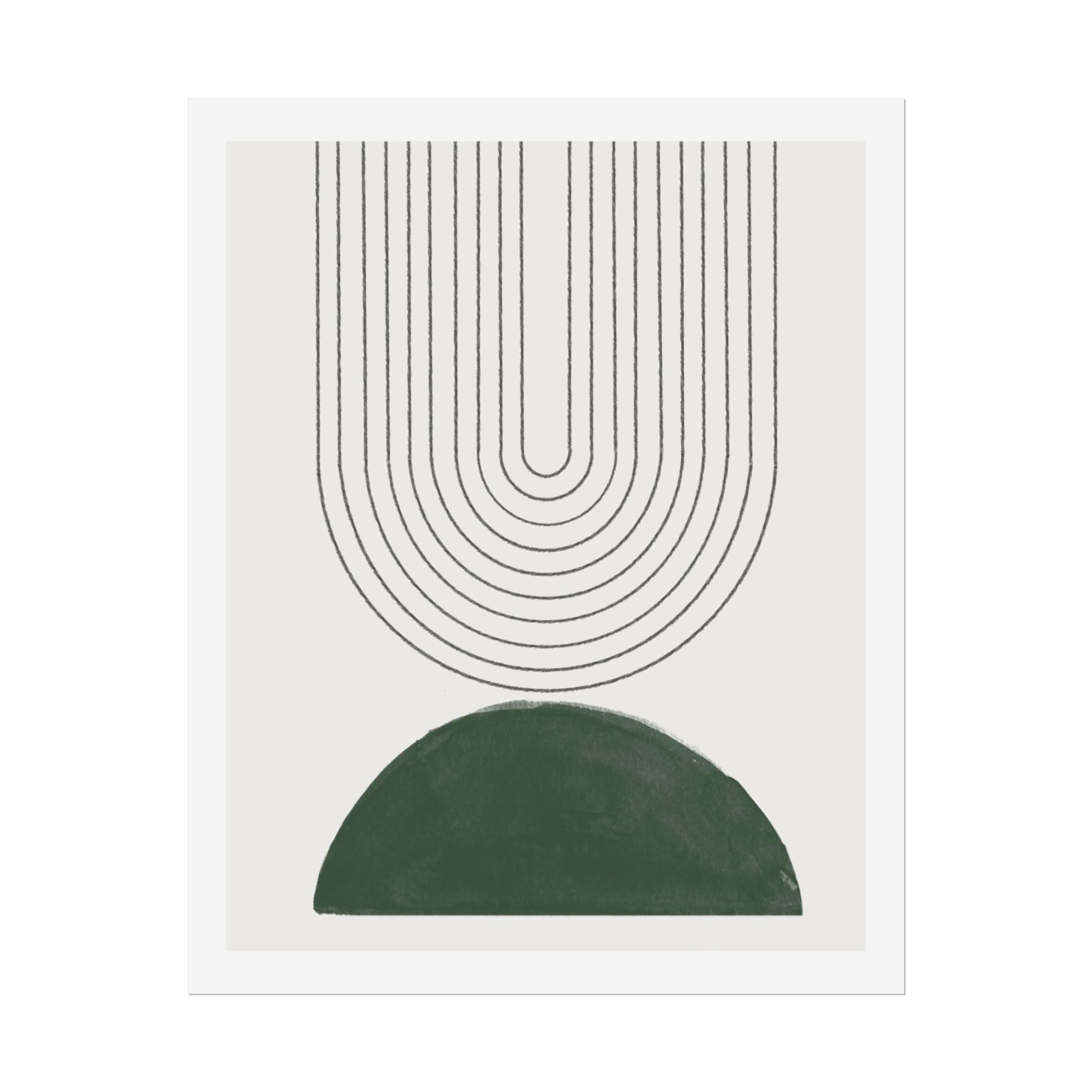 Emerald Echo Pathways - Poster