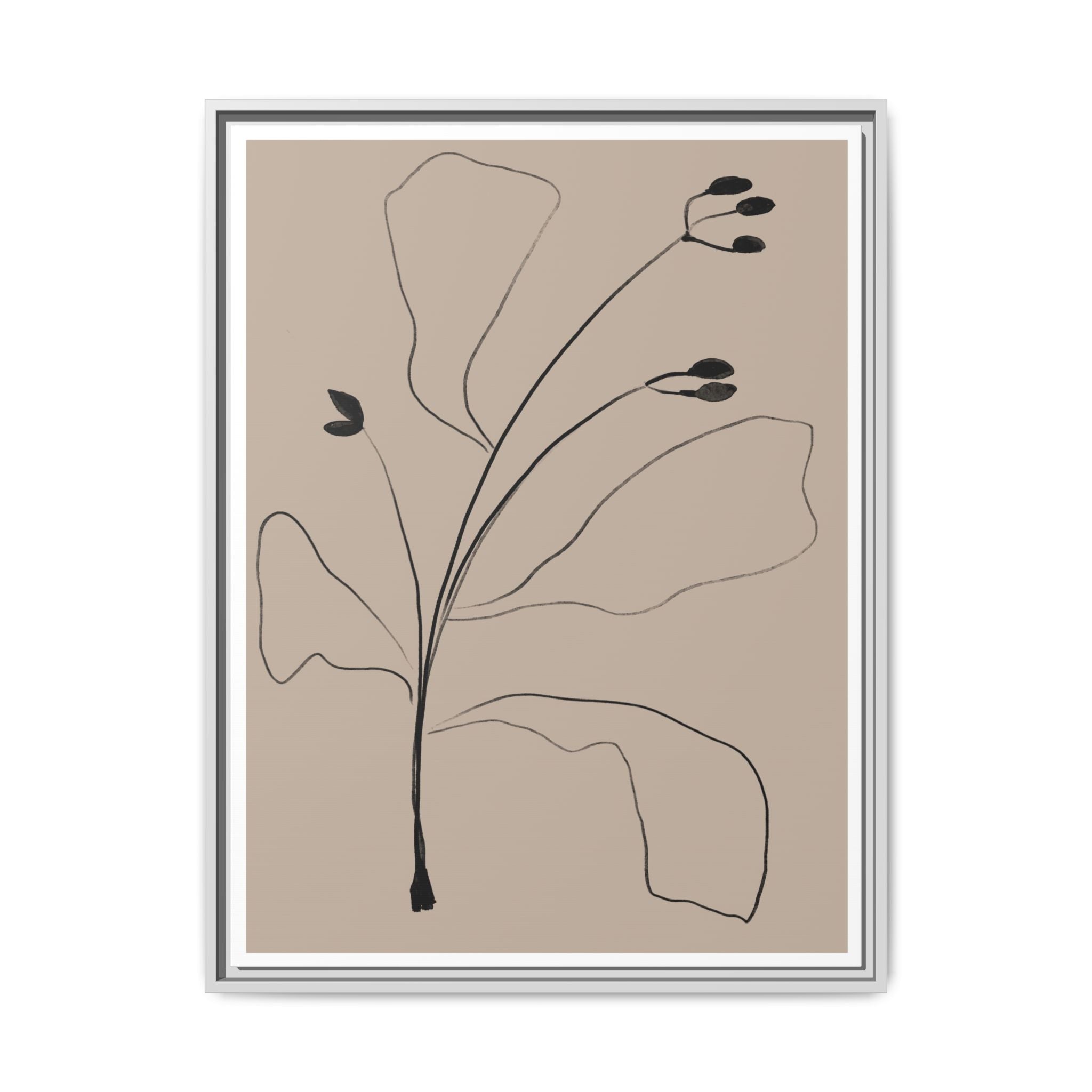 Quiet Botanical Gesture - Framed