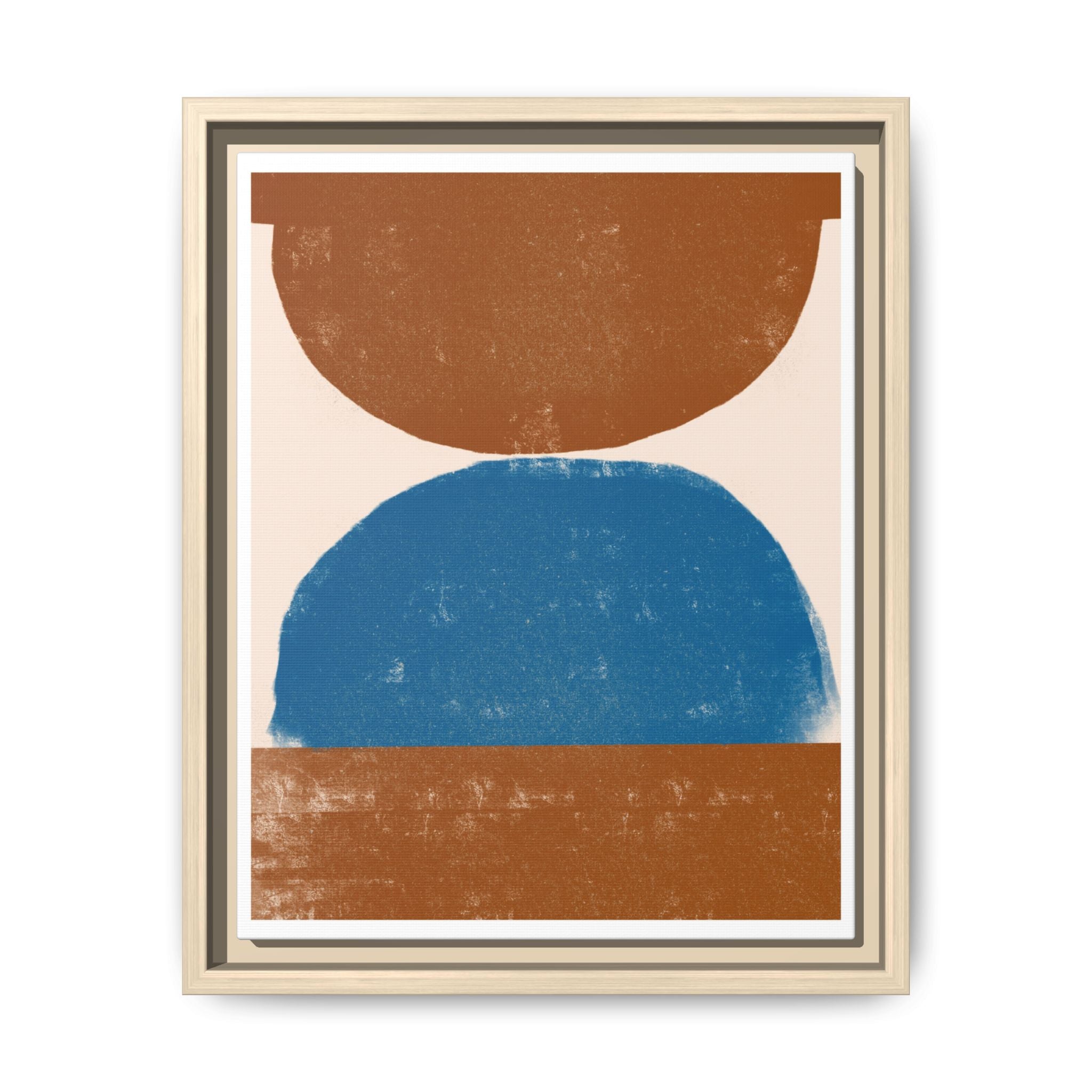 Cobalt Ember Equilibrium - Framed