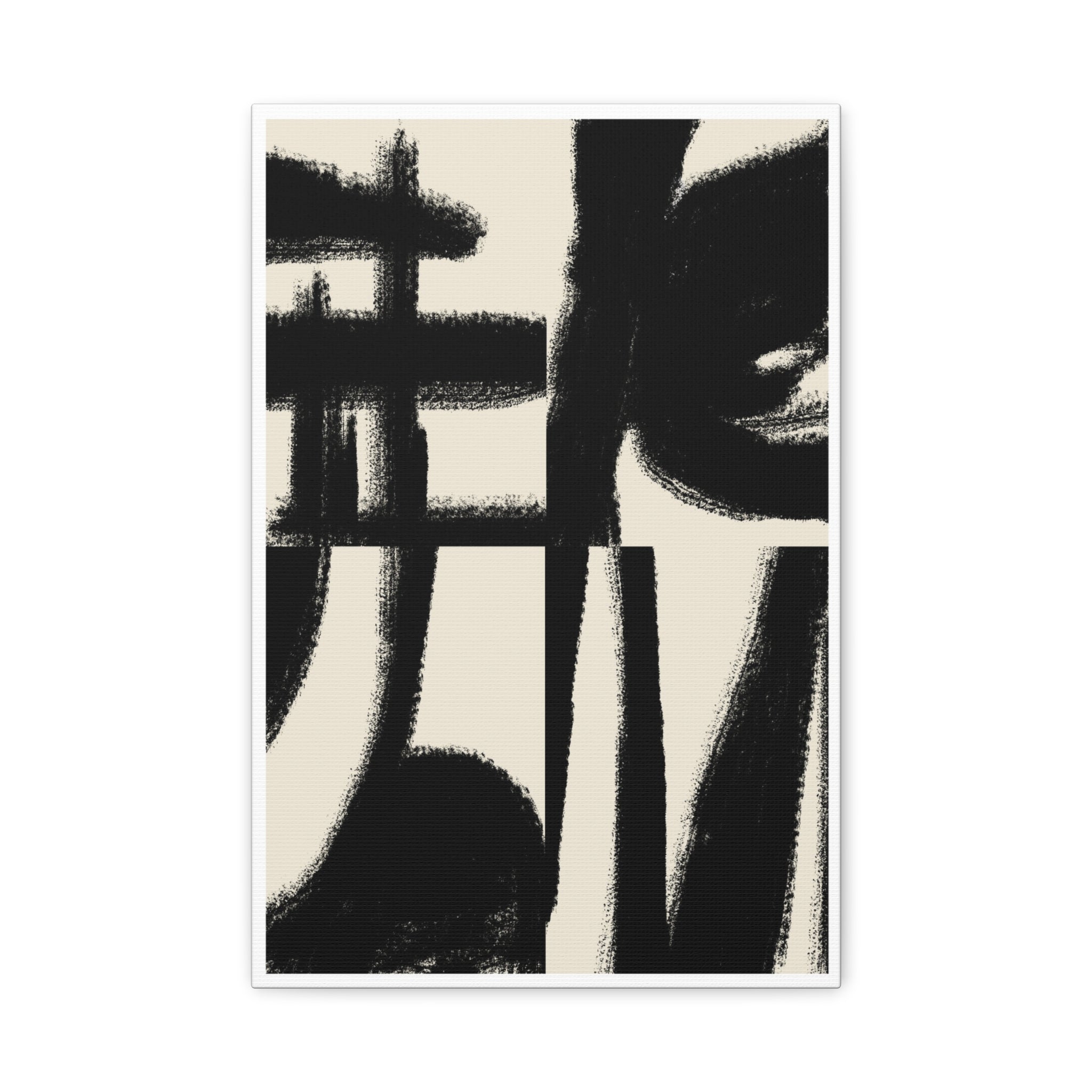 Midnight Gesture Fragments - Canvas