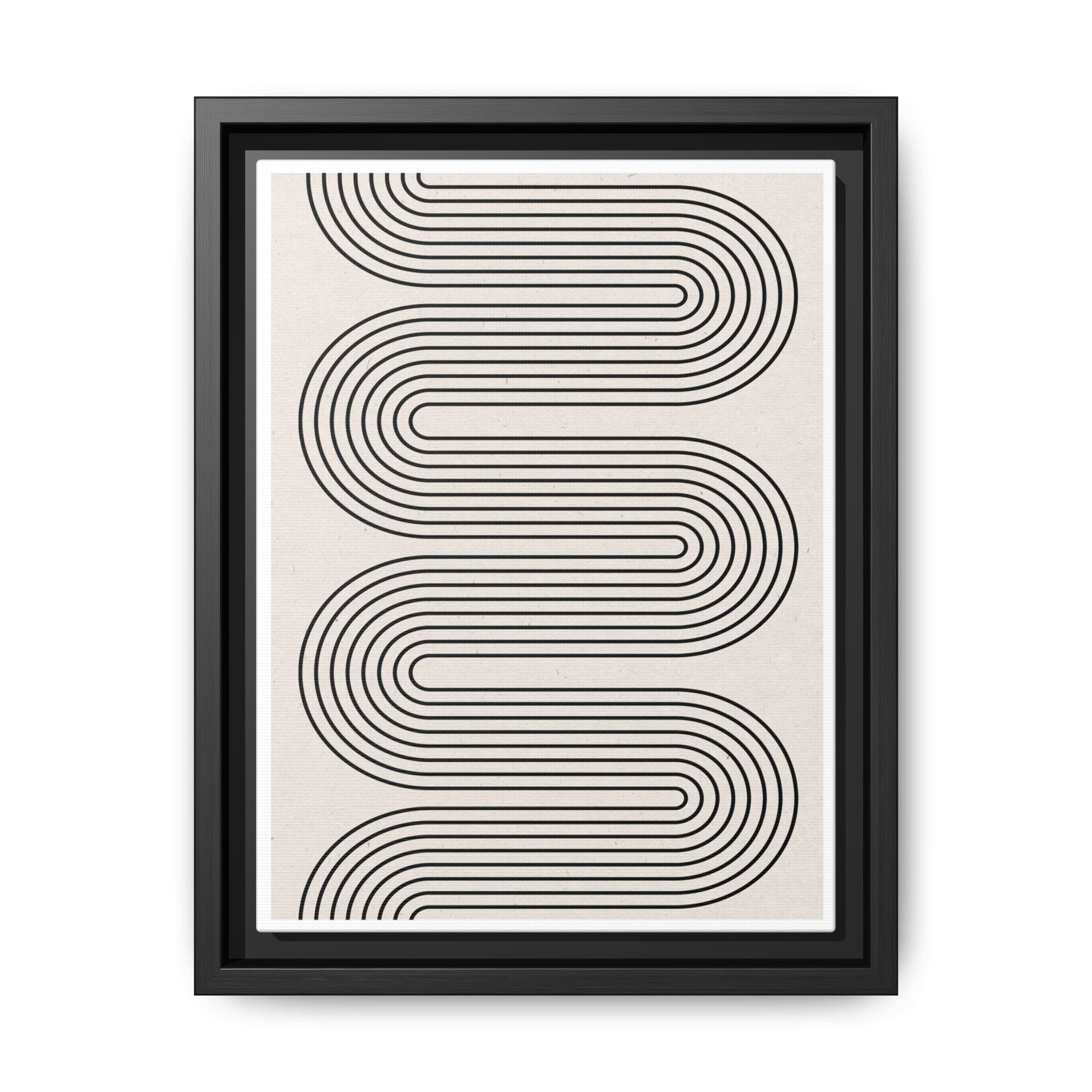 Monoline Rhythm Cascade - Framed