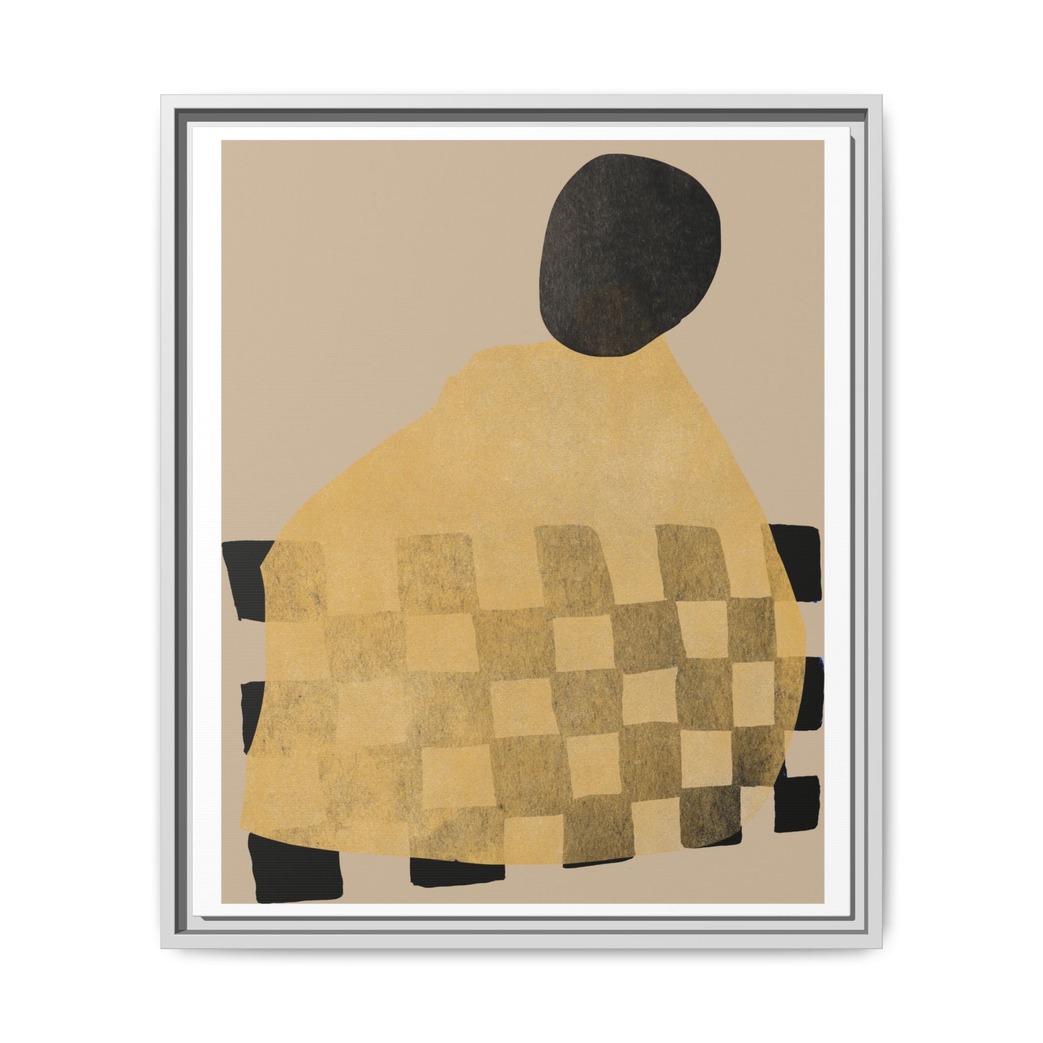 Golden Hearth Pattern Drift - Framed