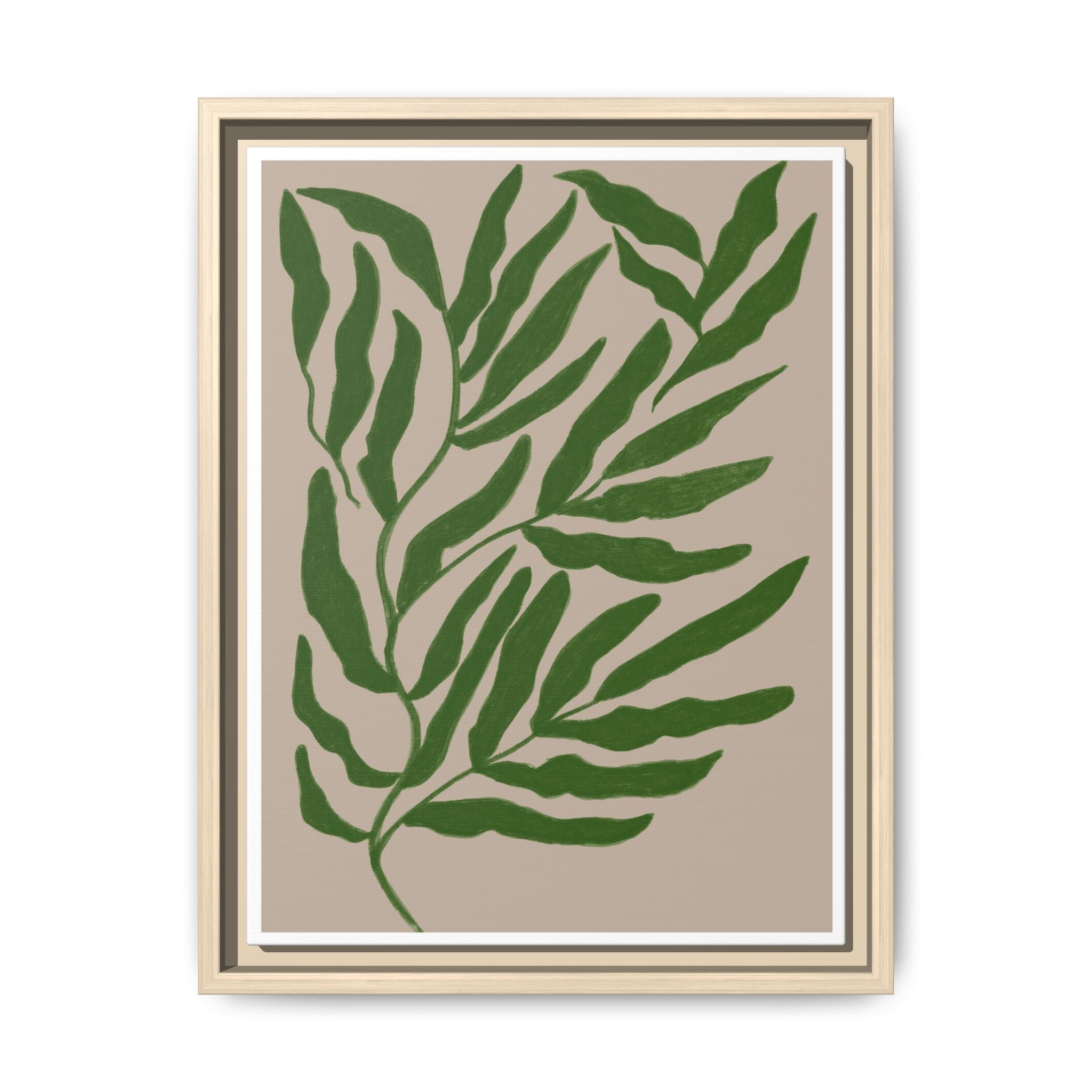 Emerald Canopy Drift - Framed