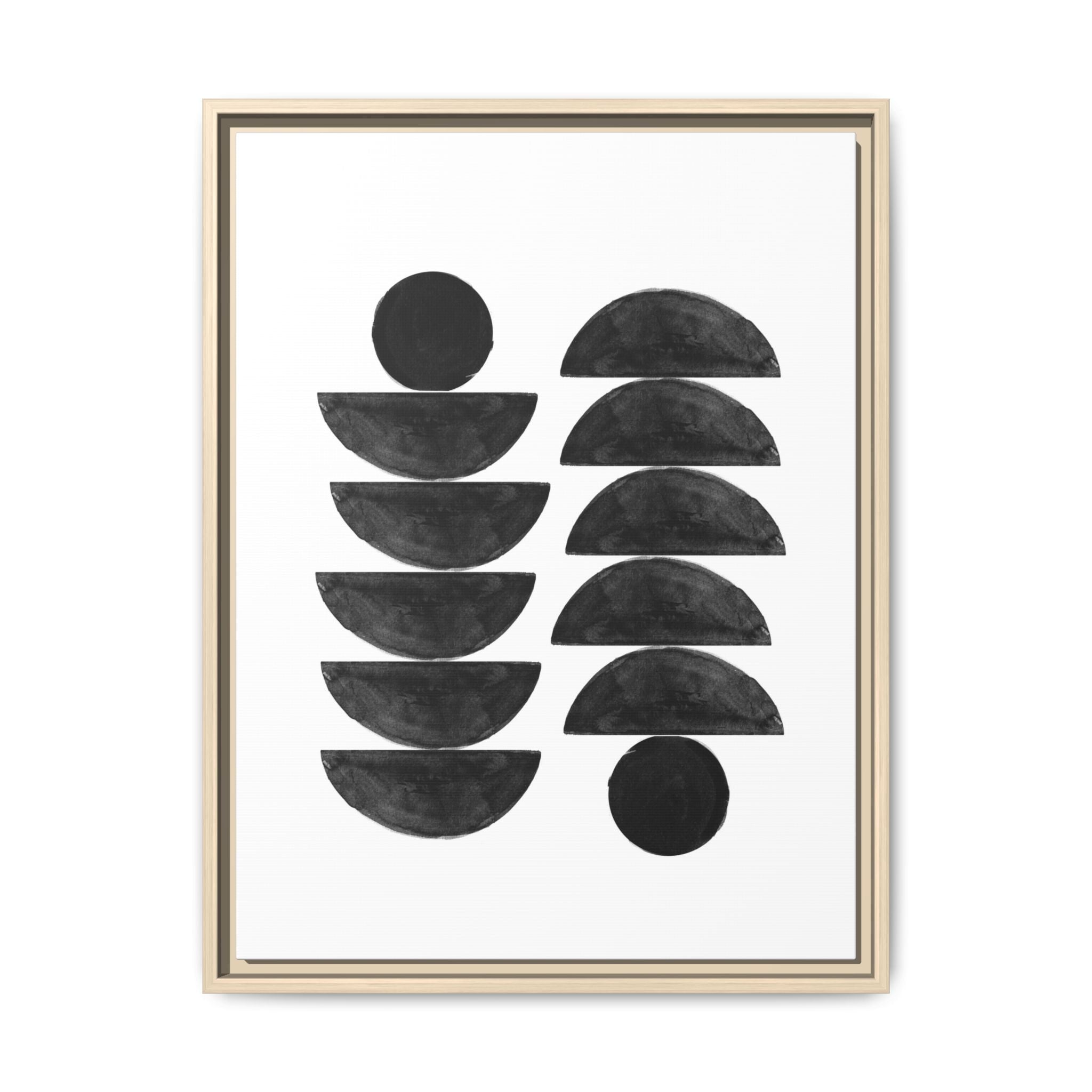 Obsidian Balance Echoes - Framed