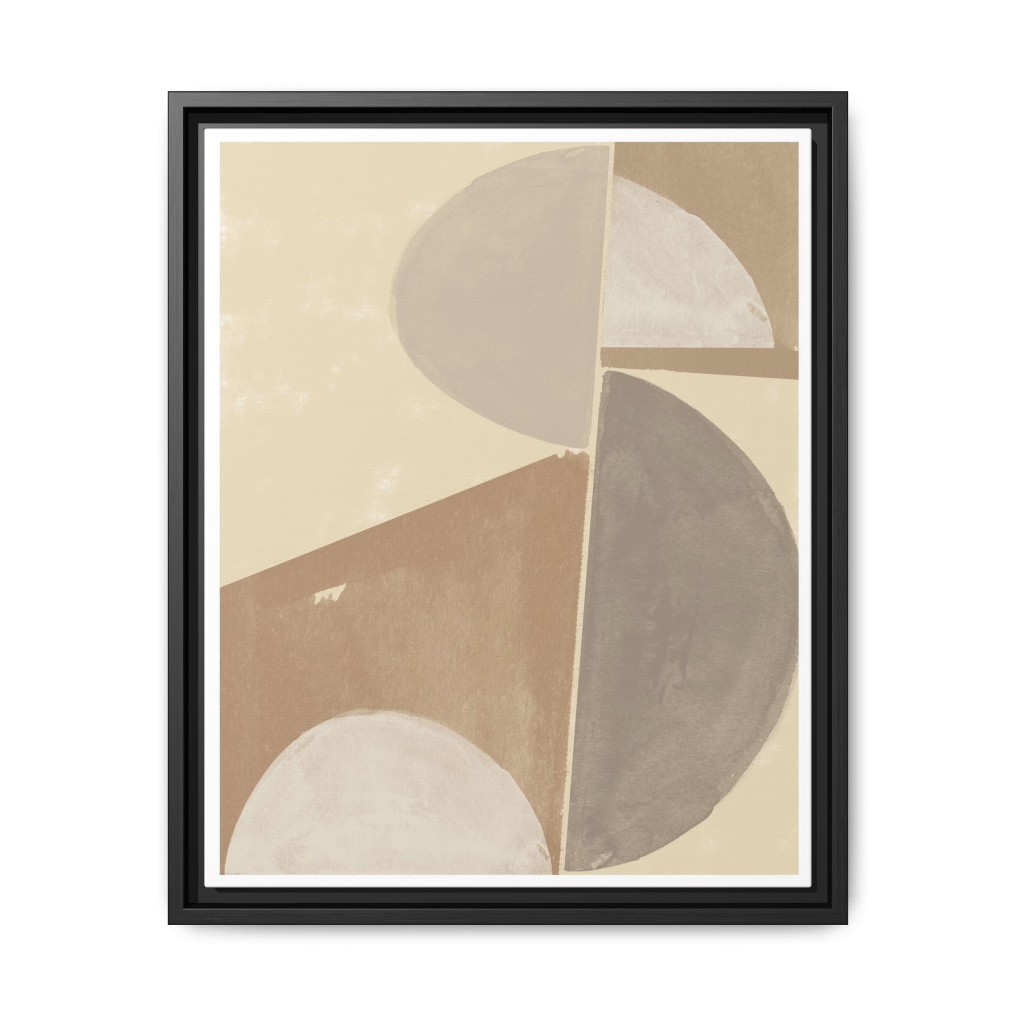 Desert Moon Geometry Echo - Framed