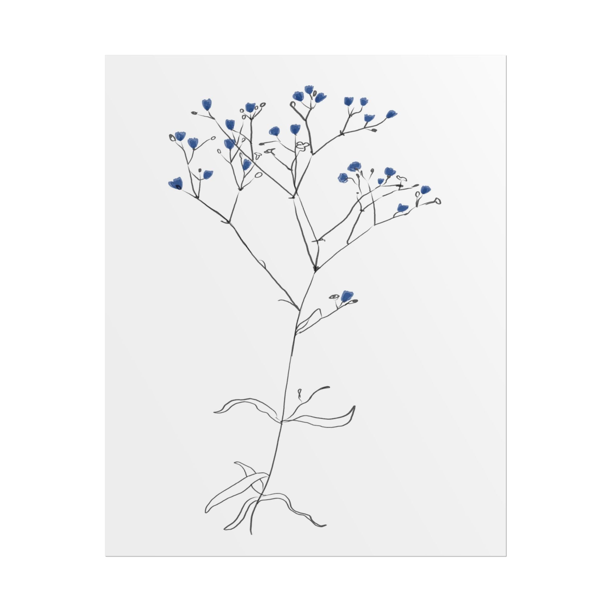 Blue Meadow Whisper - Poster