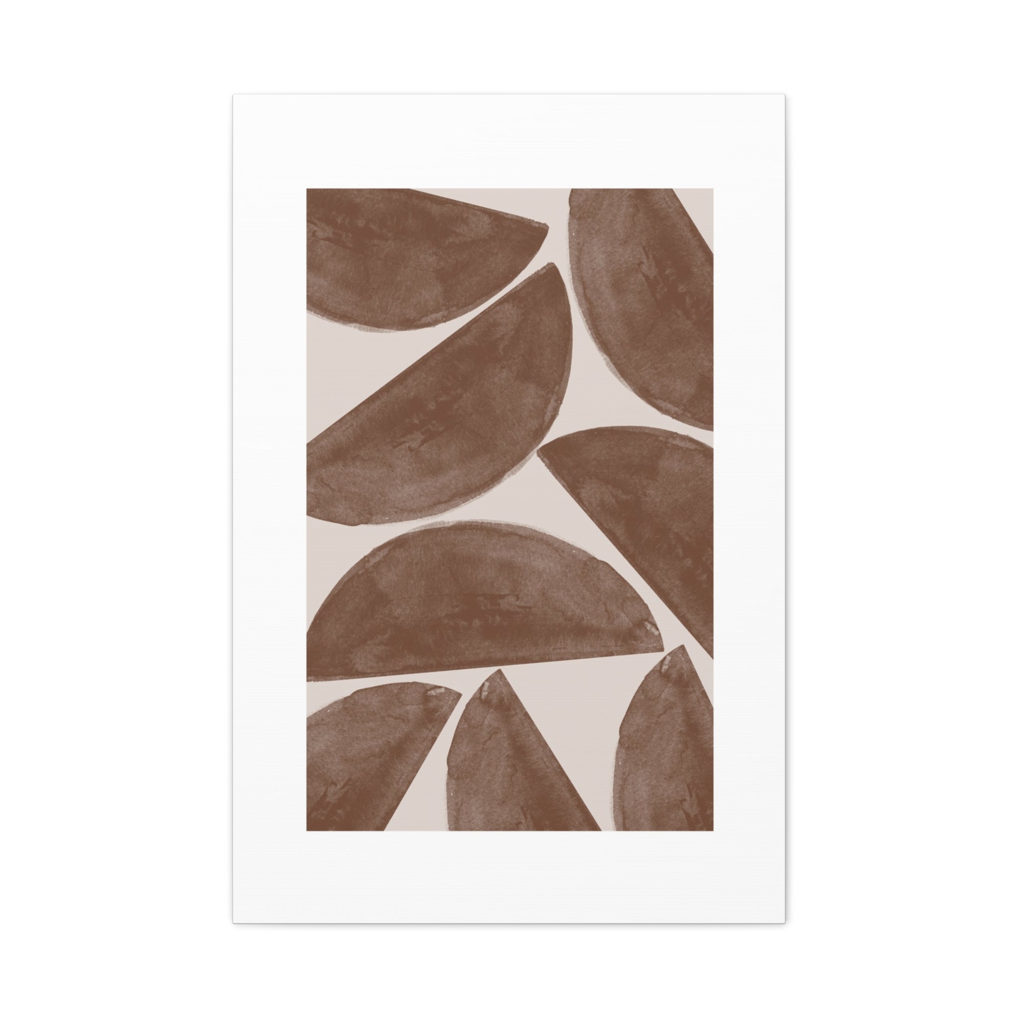 Terracotta Crescent Rhythm - Canvas