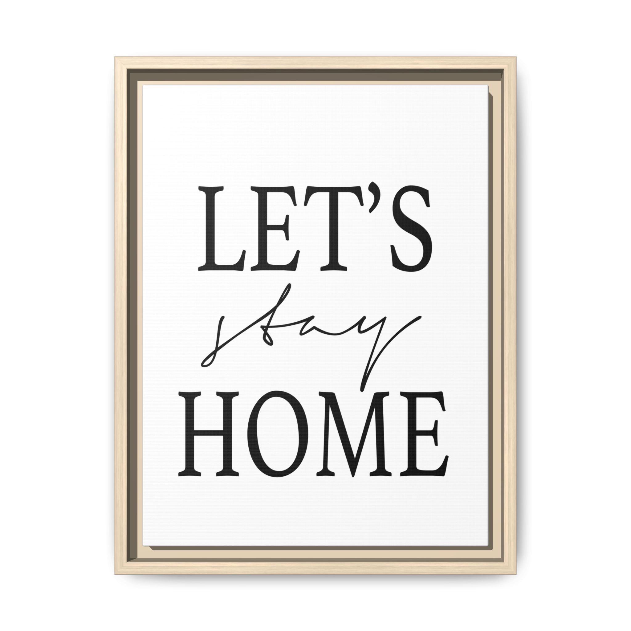Gentle Haven Typography Glow - Framed