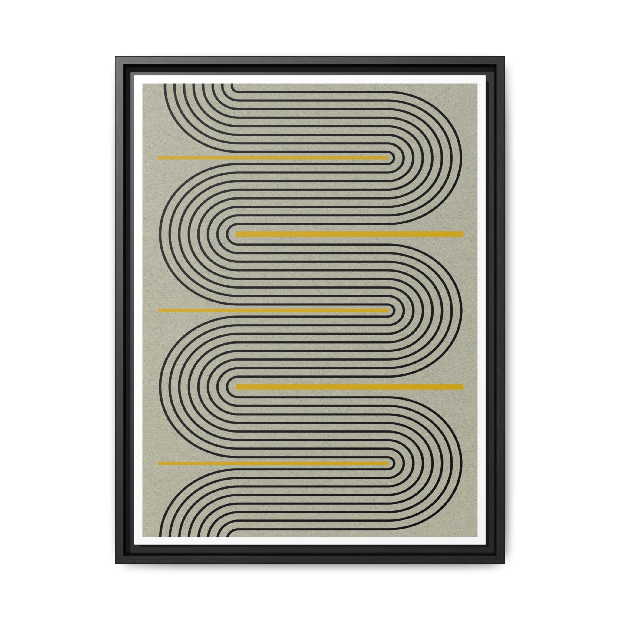 Golden Current Geometry - Framed