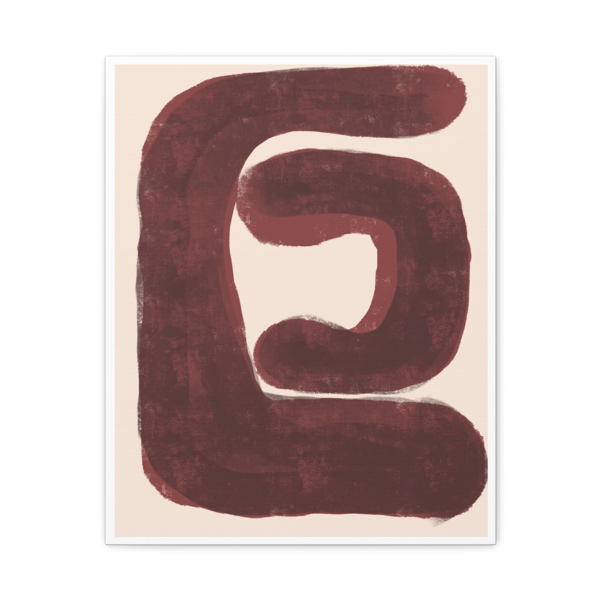 Burgundy Echo Form - Canvas