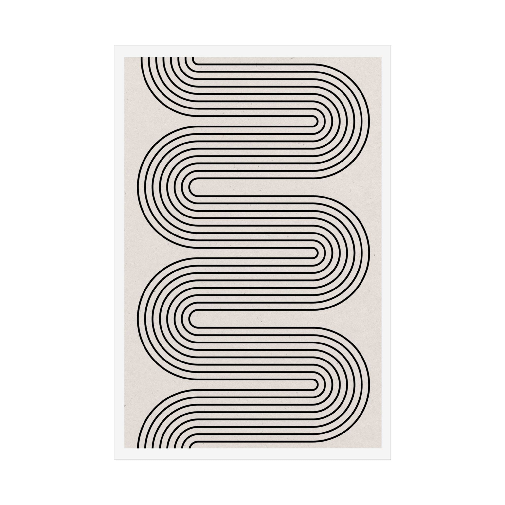 Monoline Rhythm Cascade - Poster