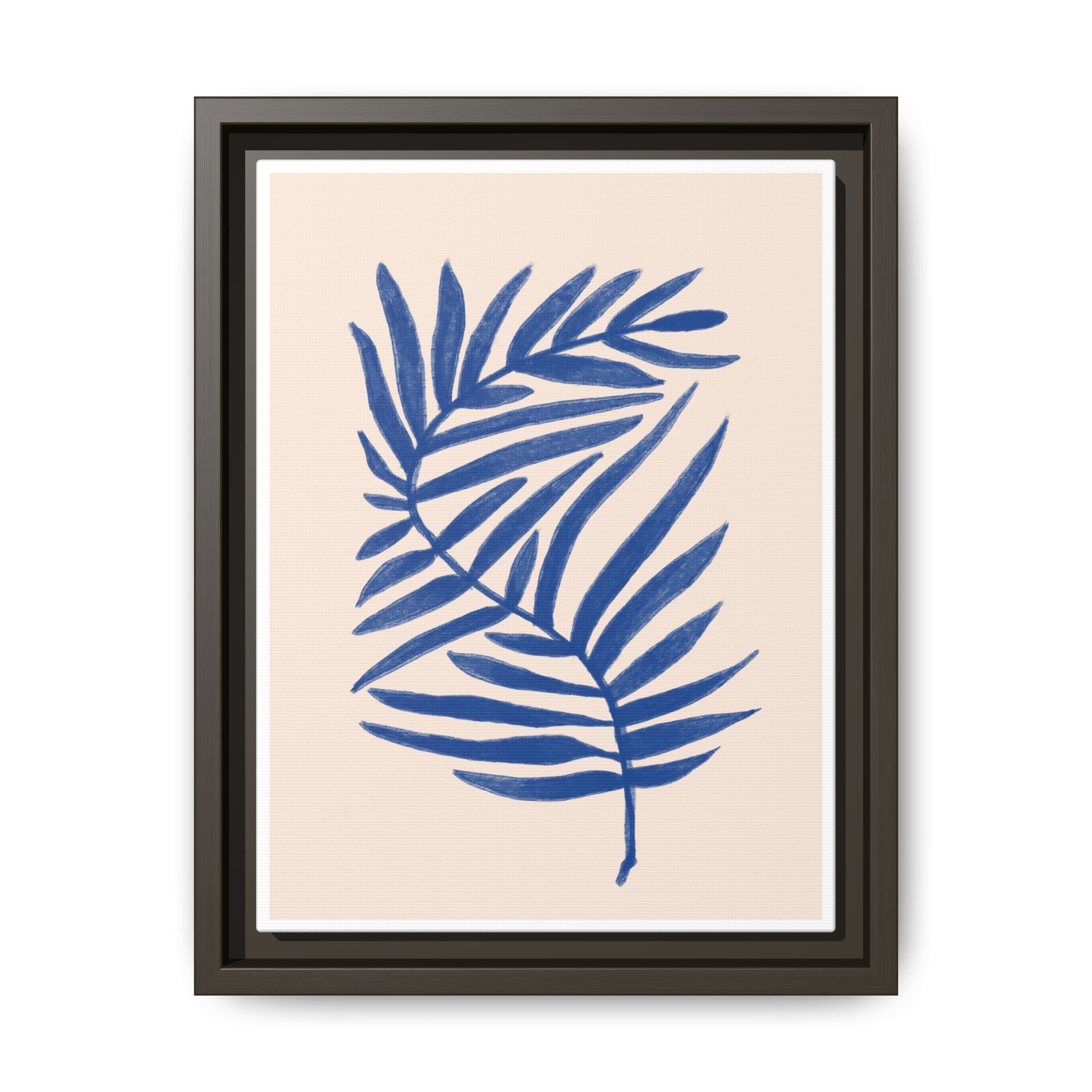Sapphire Frond Harmony - Framed
