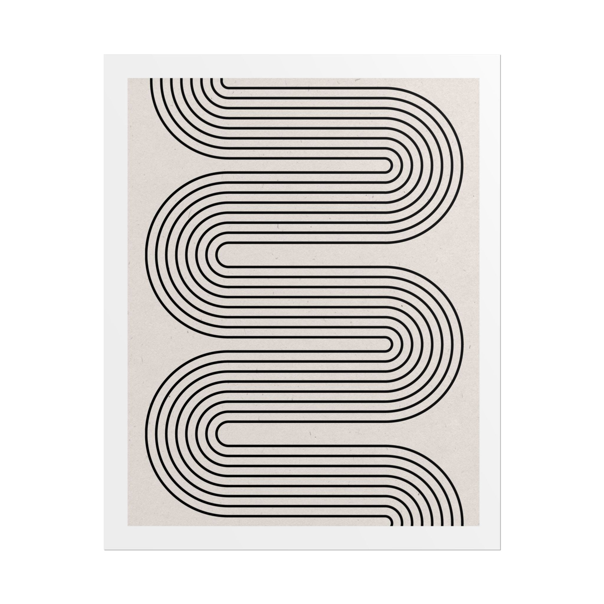 Monoline Rhythm Cascade - Poster