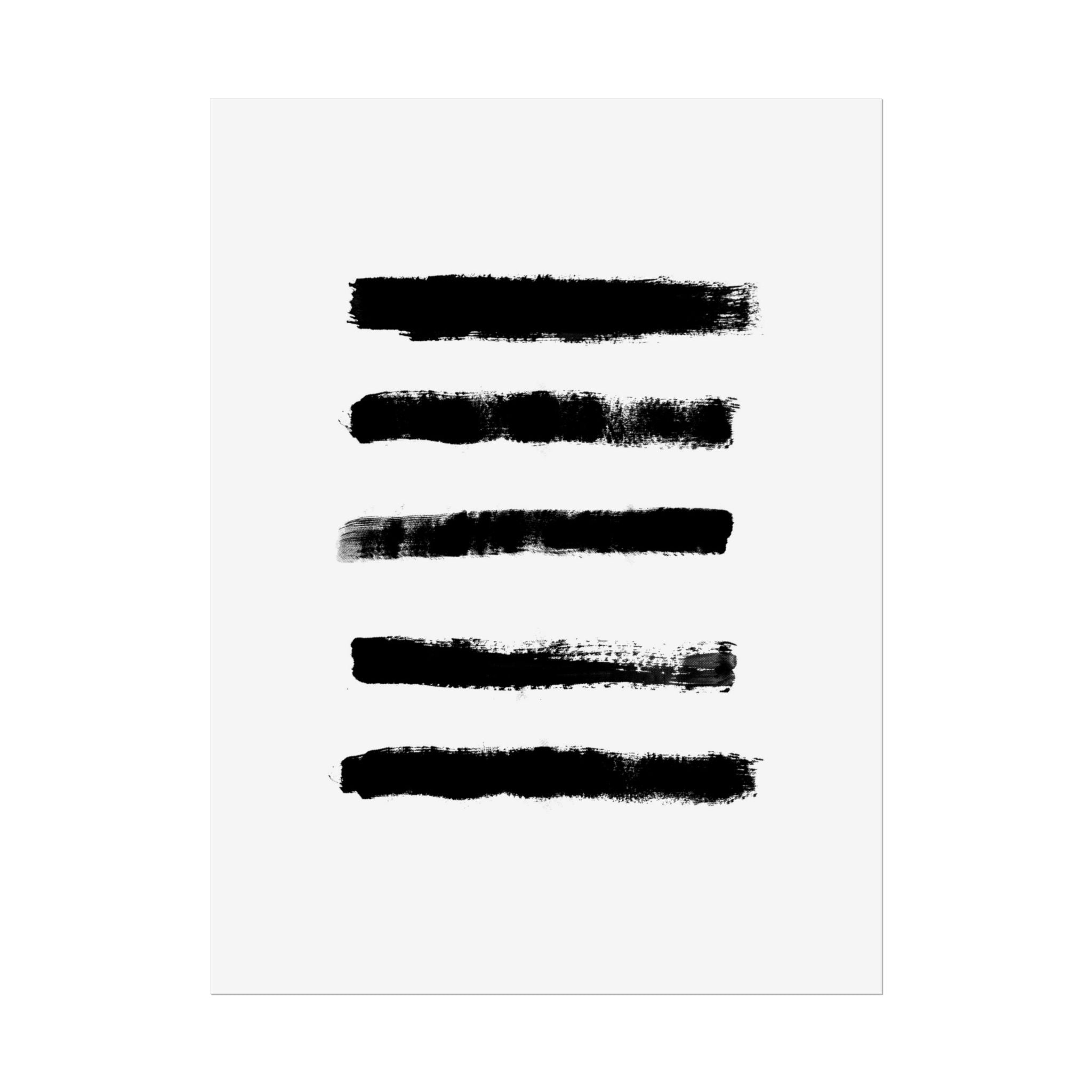Obsidian Silence Strokes - Poster