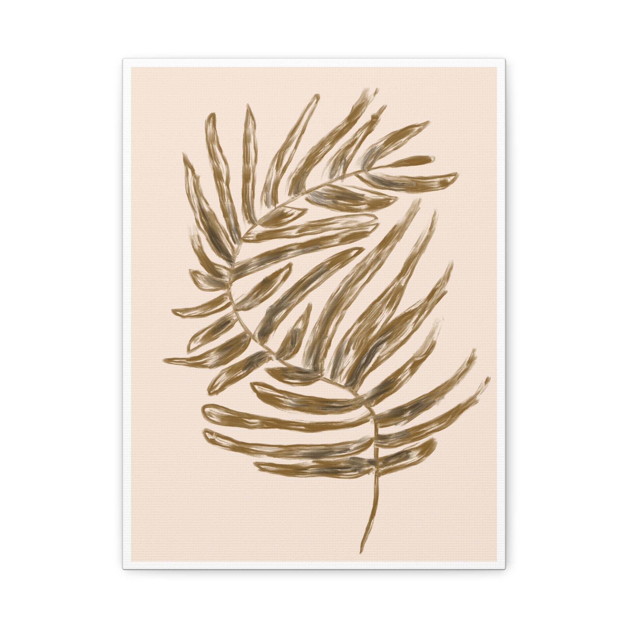 Golden Frond Reverie - Canvas