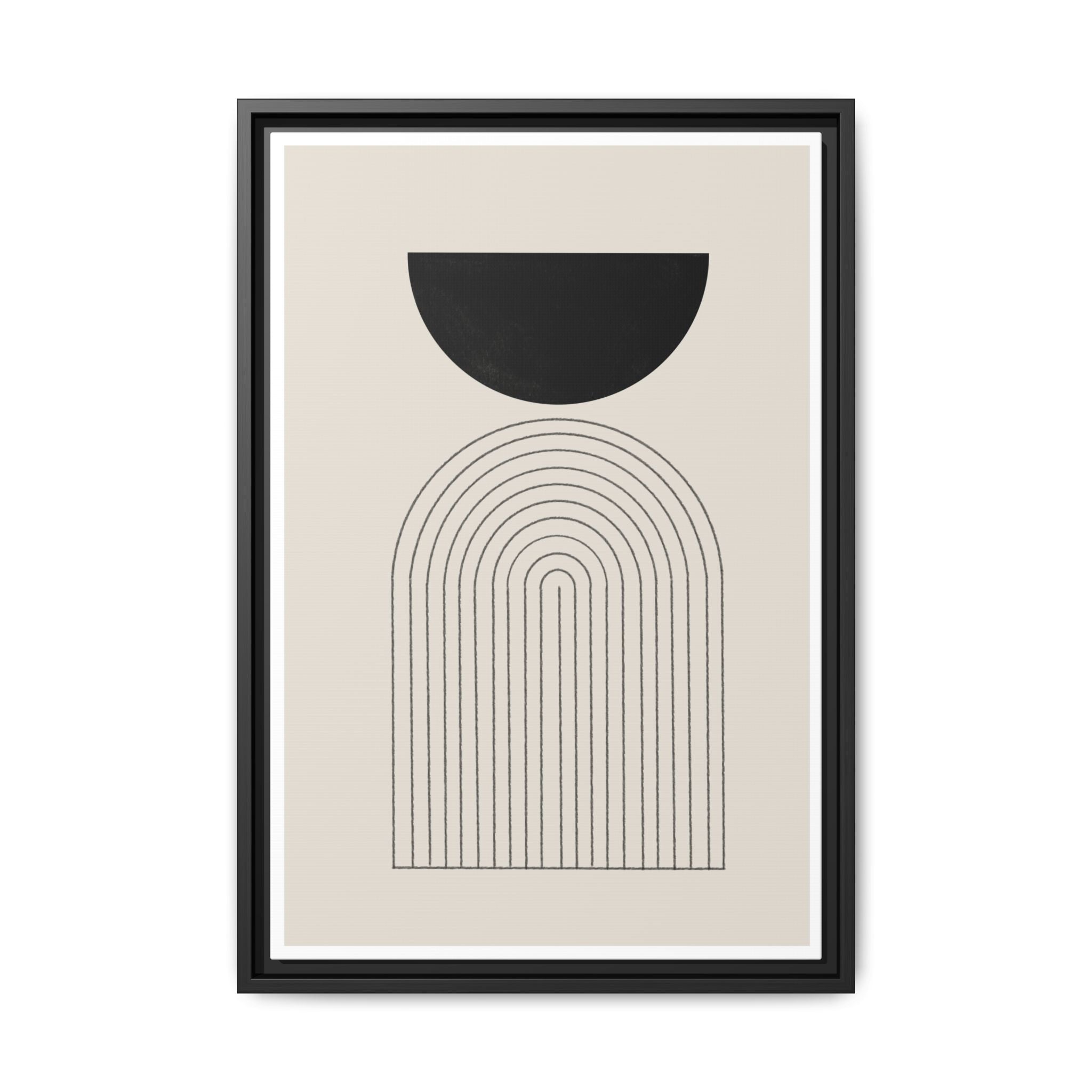 Midnight Portal Lines - Framed