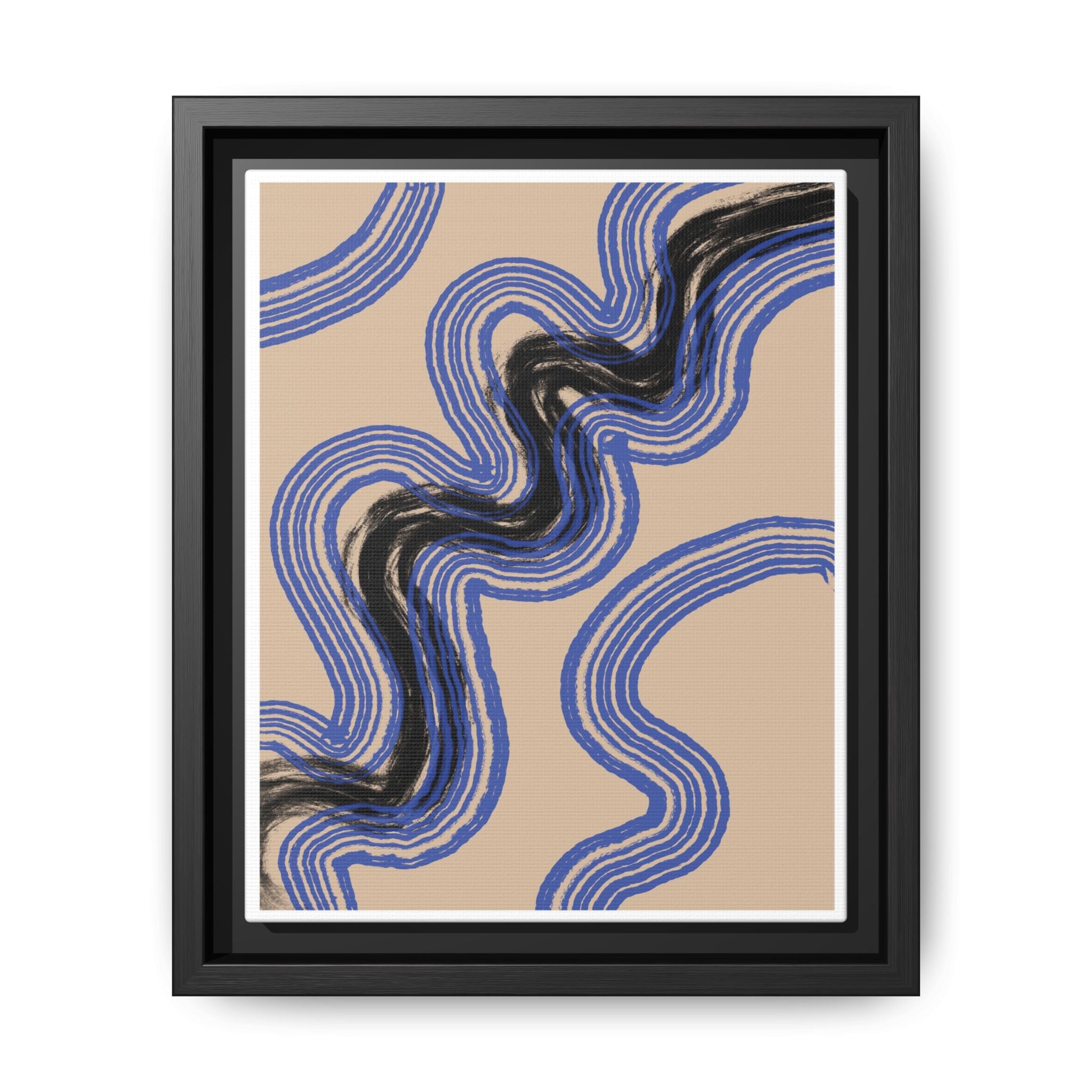 Indigo Rhythm Passage - Framed